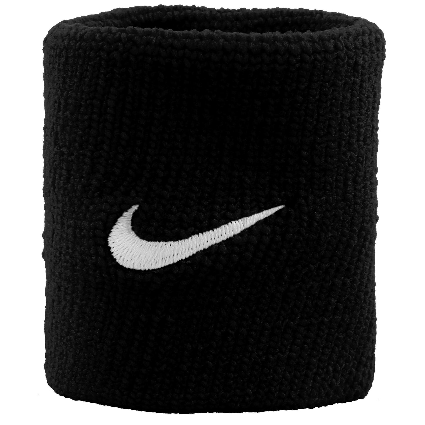 Nike Swoosh Zweetband Verpakking 2 stuks kort - zwart, wit Nike Swoosh Zweetband Verpakking 2 stuks kort - zwart, wit