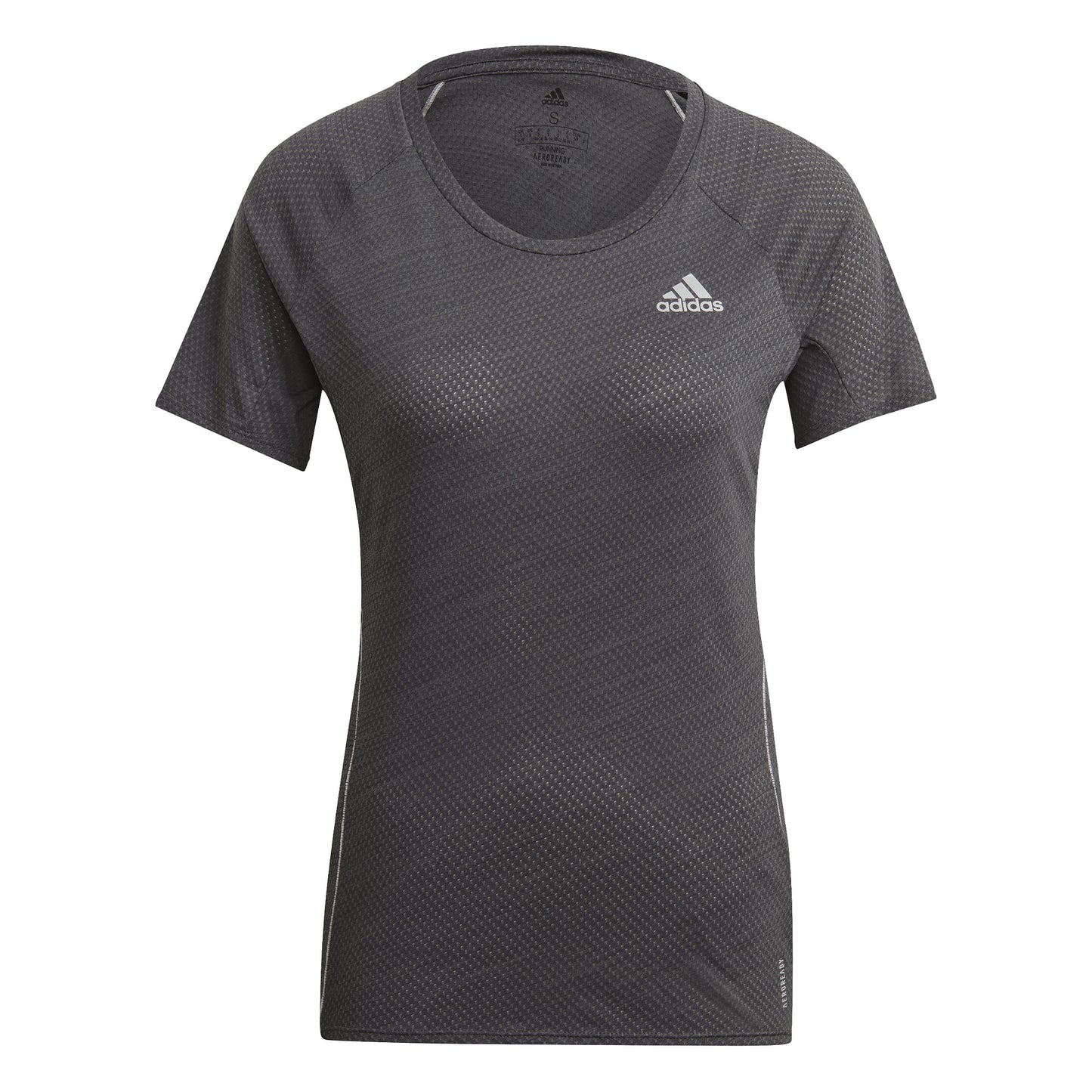 adidas Runner T-shirt Dames - donkergrijs, wit adidas Runner T-shirt Dames - donkergrijs, wit