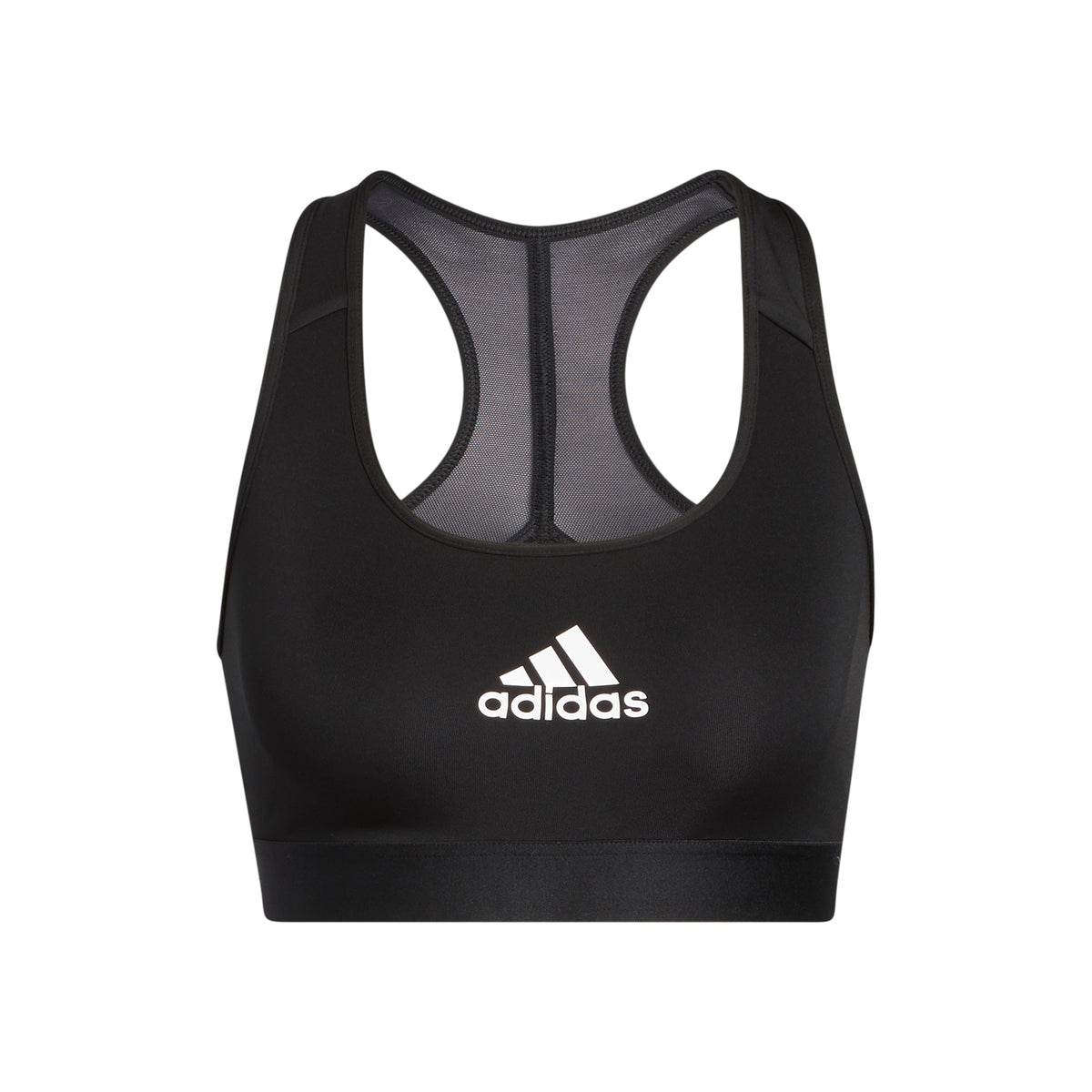 adidas Mid Stripes Good Sport-bh Dames - zwart adidas Mid Stripes Good Sport-bh Dames - zwart