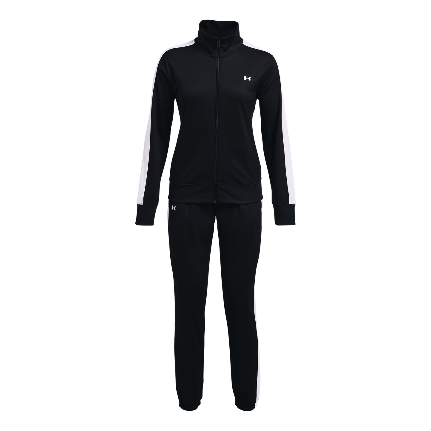 Under Armour Tricot Trainingspak Dames-Zwart Under Armour Tricot Trainingspak Dames-Zwart