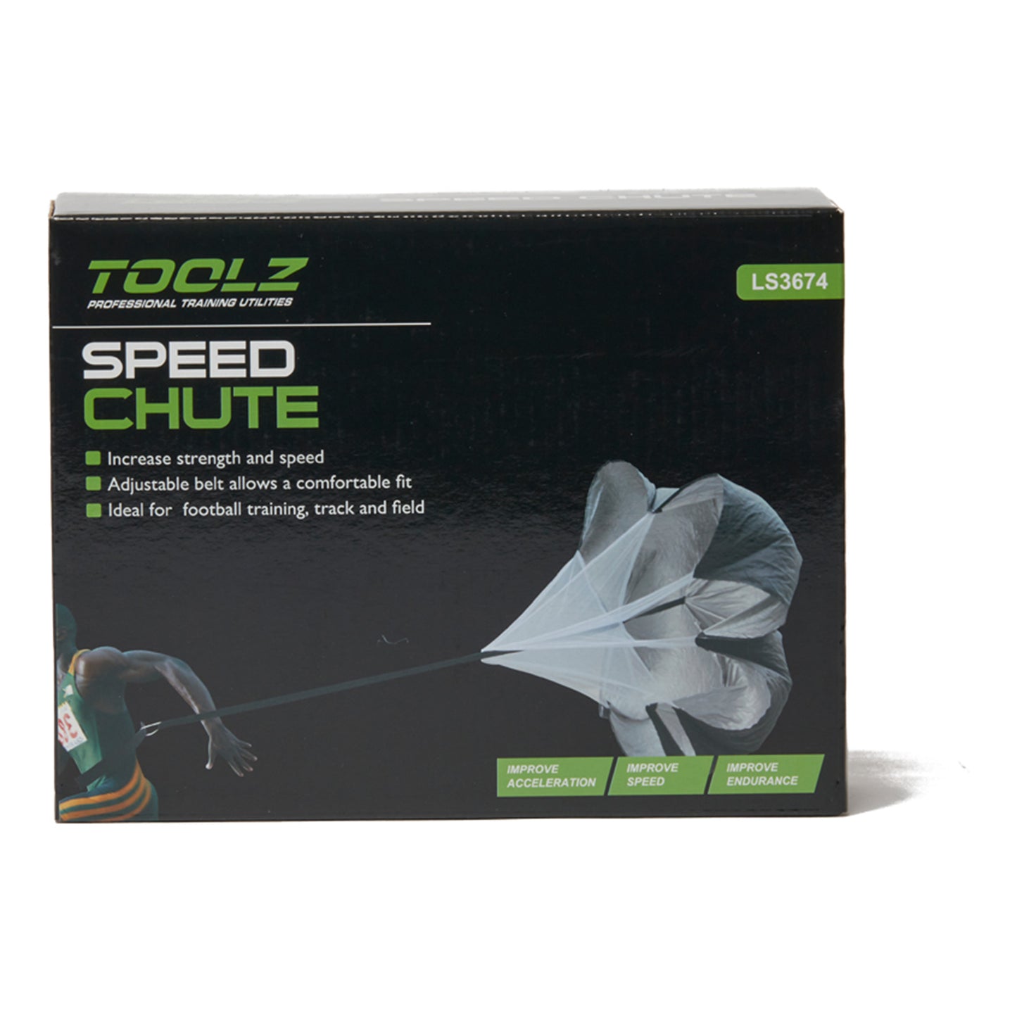 TOOLZ Speed Chute Trainingstoestel-Zwart TOOLZ Speed Chute Trainingstoestel-Zwart