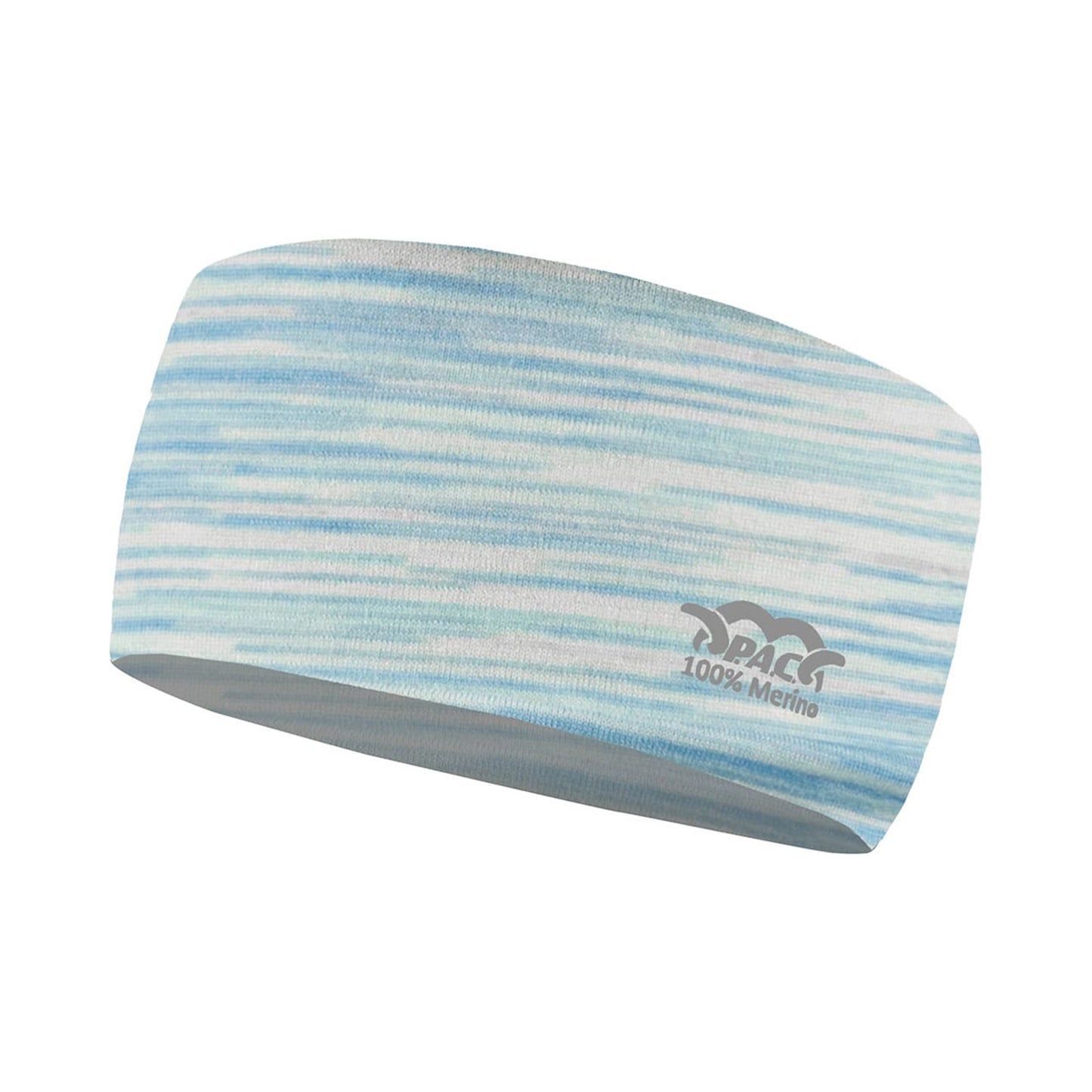 P.A.C. Merino Hoofdband-Crème,Blauw P.A.C. Merino Hoofdband-Crème,Blauw