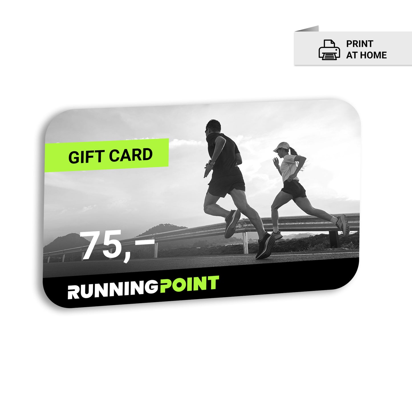 Running Point 75 Euro Tegoedbon Running Point 75 Euro Tegoedbon