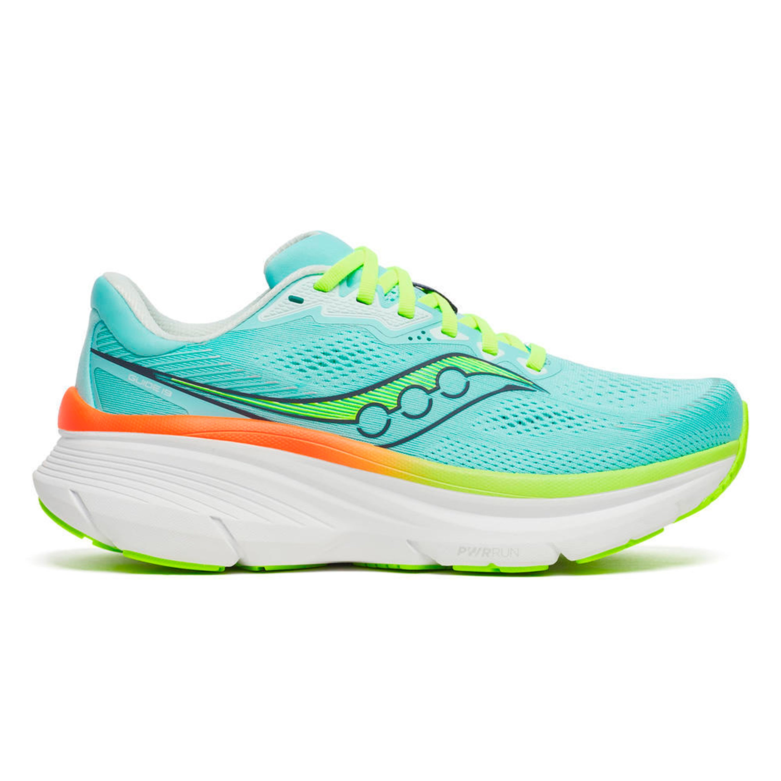 Guide 19 Stabiliteitsschoen Dames-turkoois, geel | Running Point