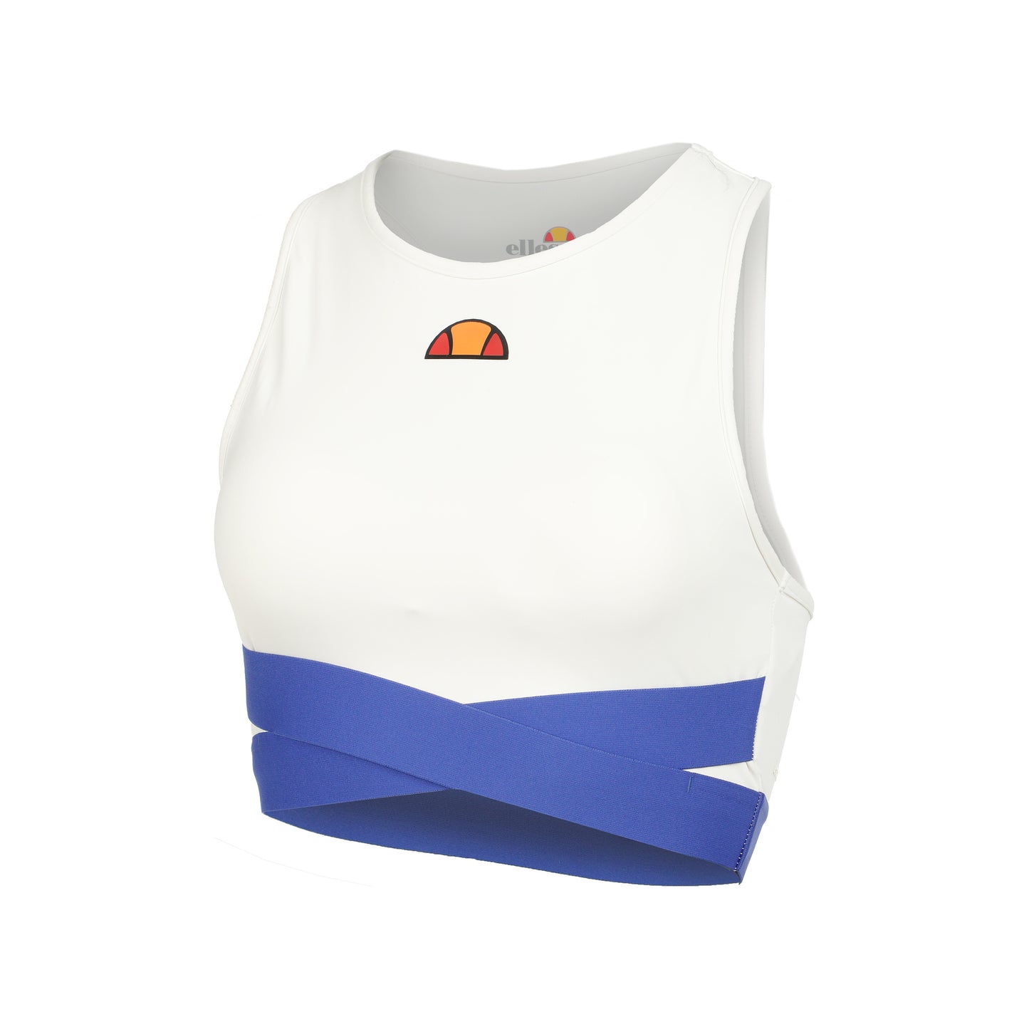Ellesse Chroma Crop Hardloopshirt Dames-Wit