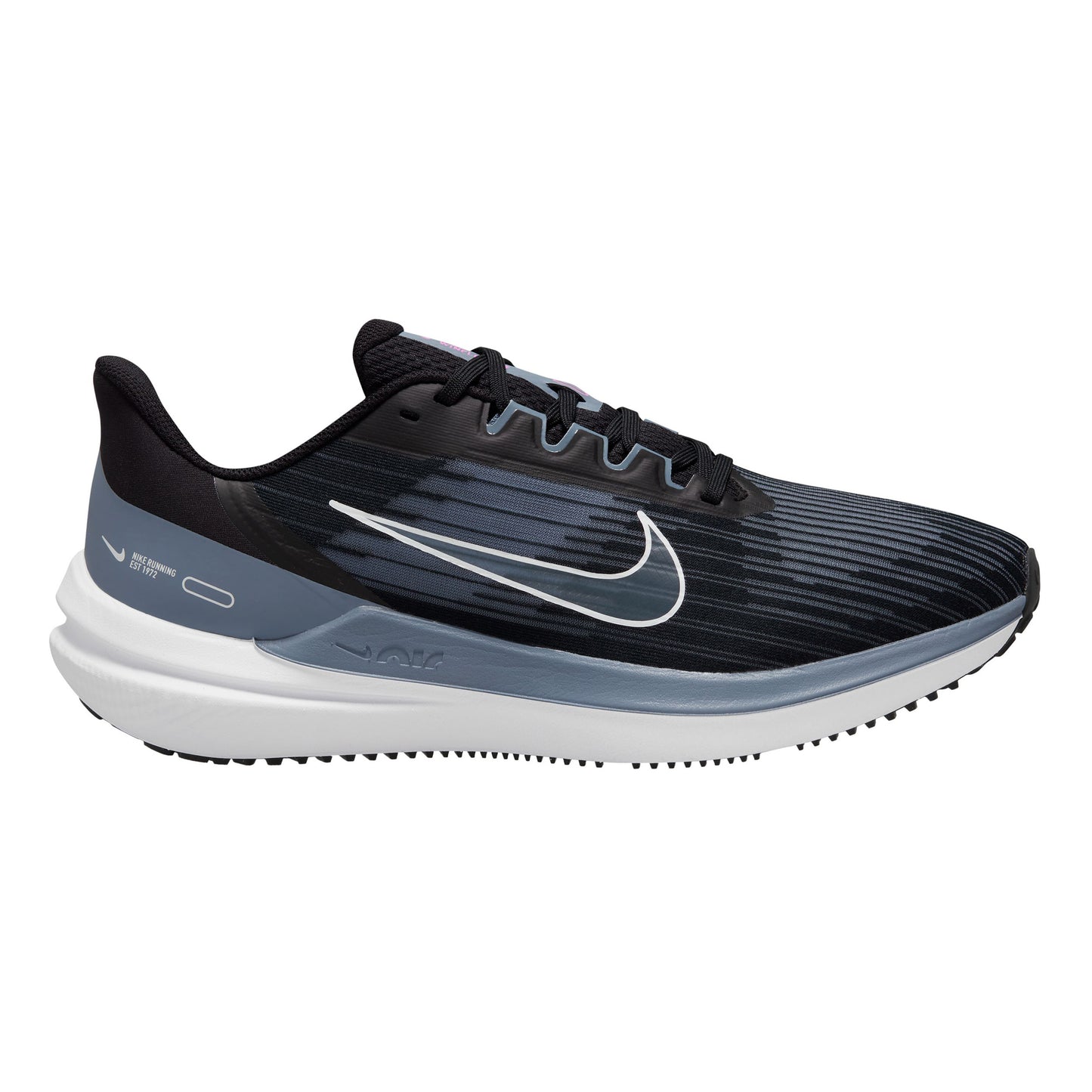Nike Air Winflo 9 Neutrale schoen Heren - zwart, grijs