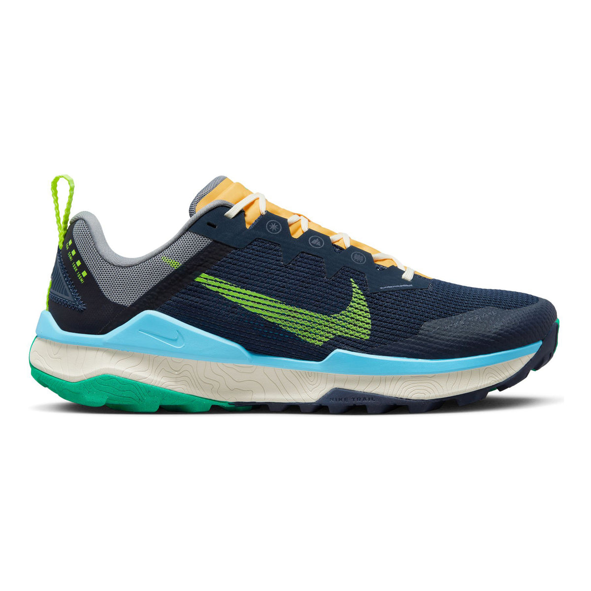 Nike React Wildhorse 8 Trailschoen Heren - blauw, groen
