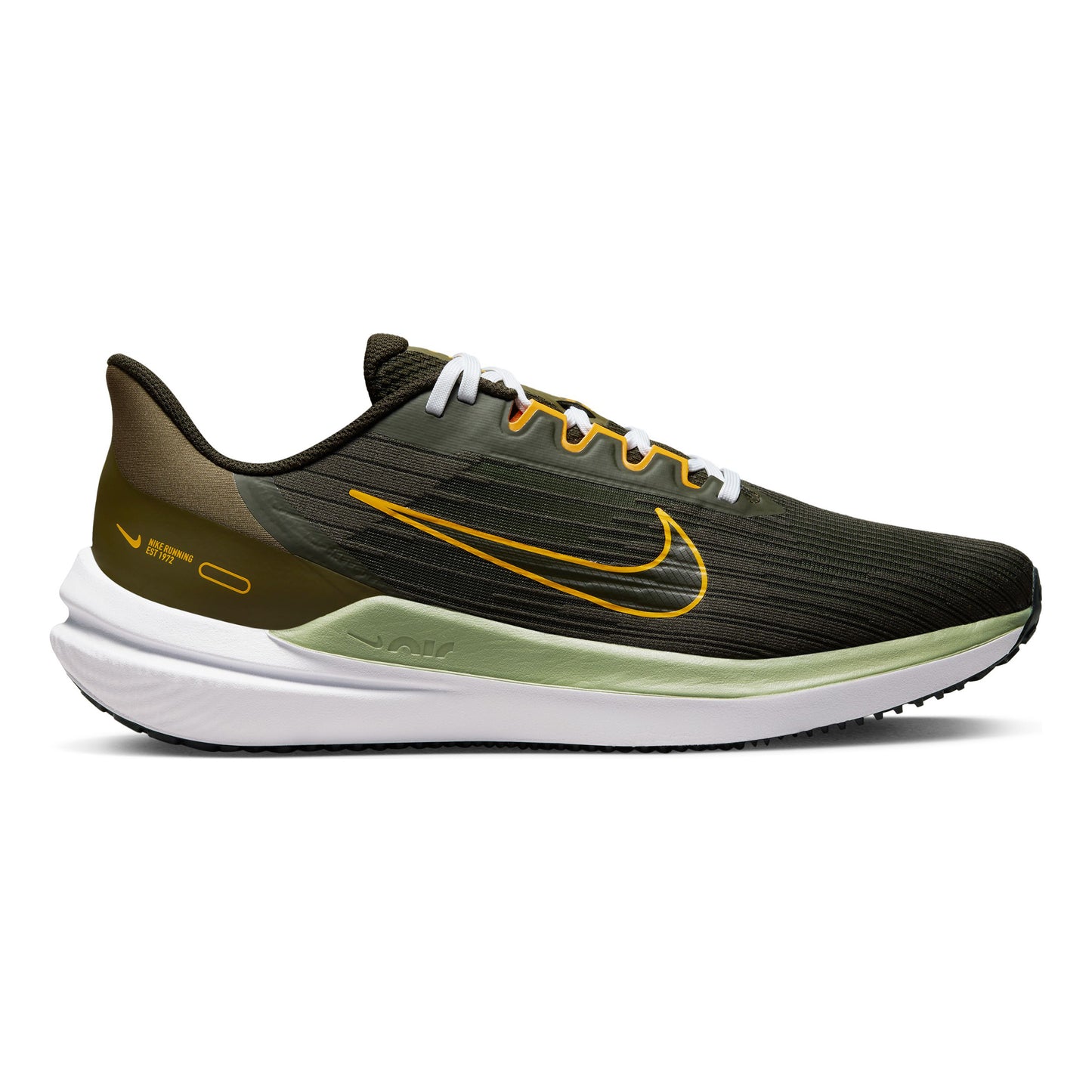 Nike Air Winflo 9 Neutrale schoen Heren - zwart, grijs