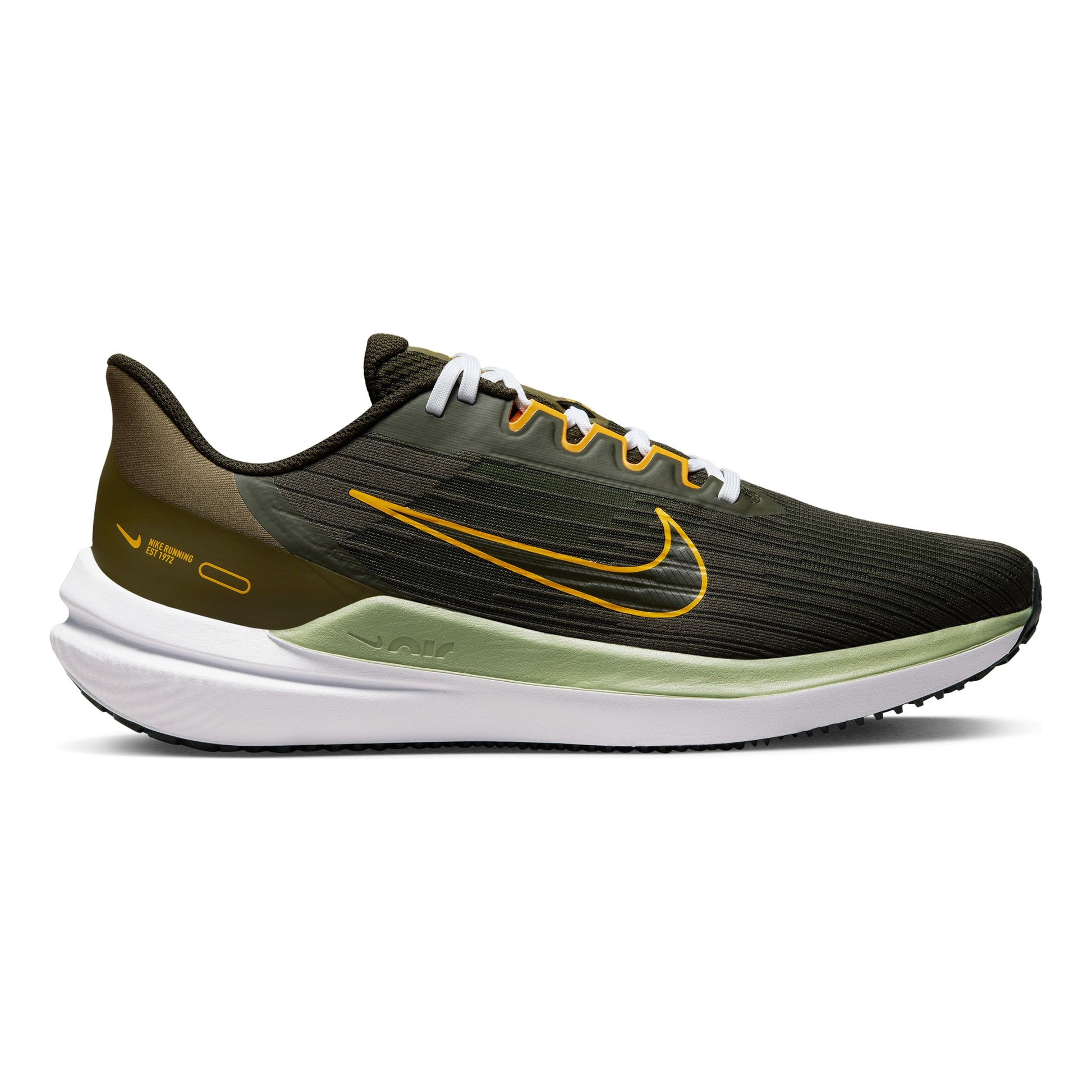 Nike Air Winflo 9 Neutrale schoen Heren - zwart, grijs