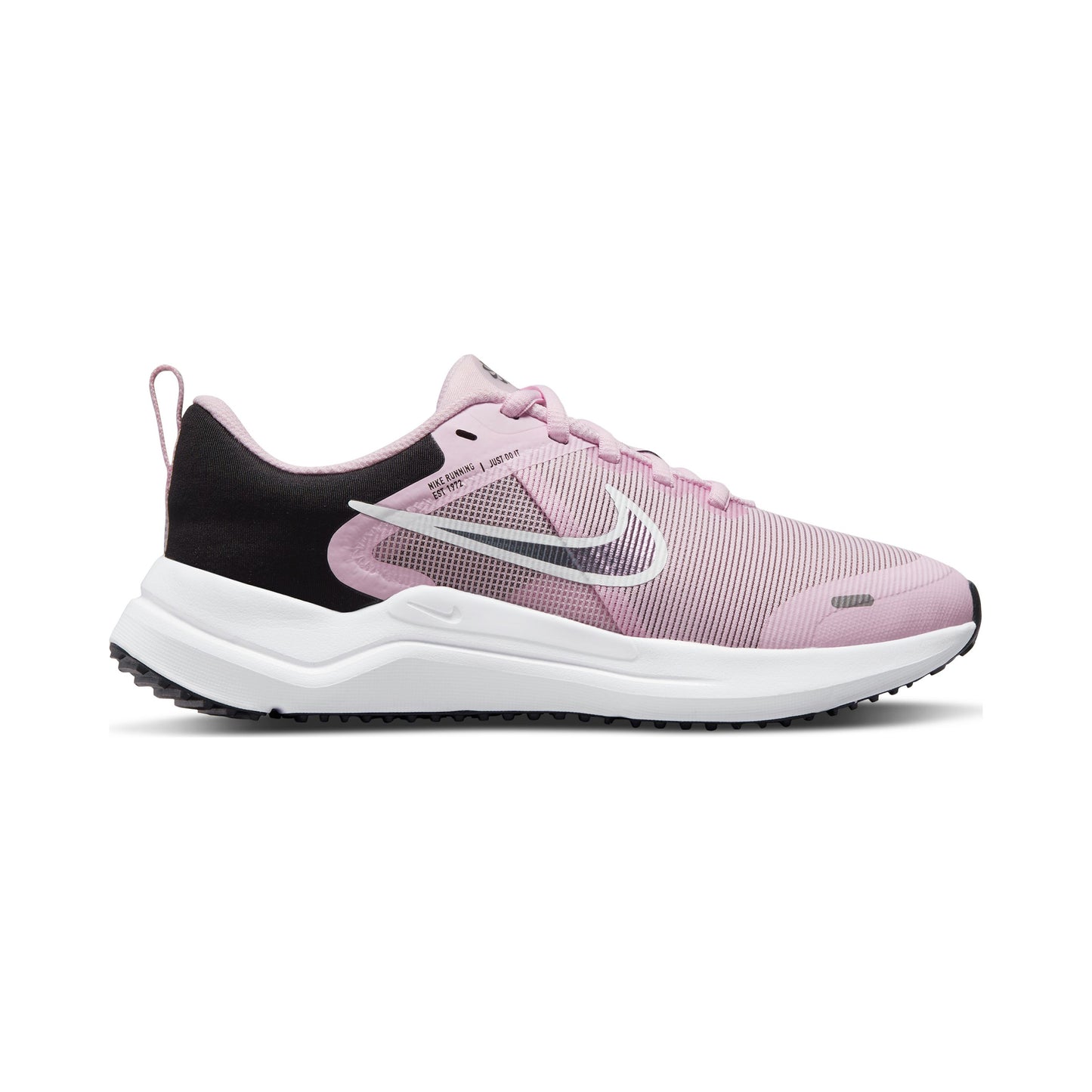Nike Downshifter 12 Neutrale schoen Kinderen - roze, zwart