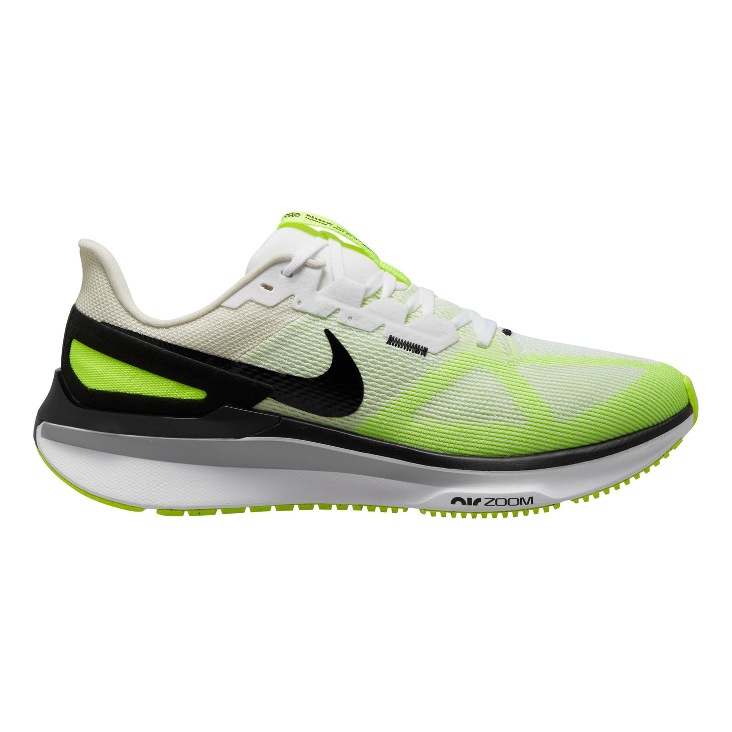 Nike Structure 25 Stabiliteitsschoen Heren - neongroen, wit