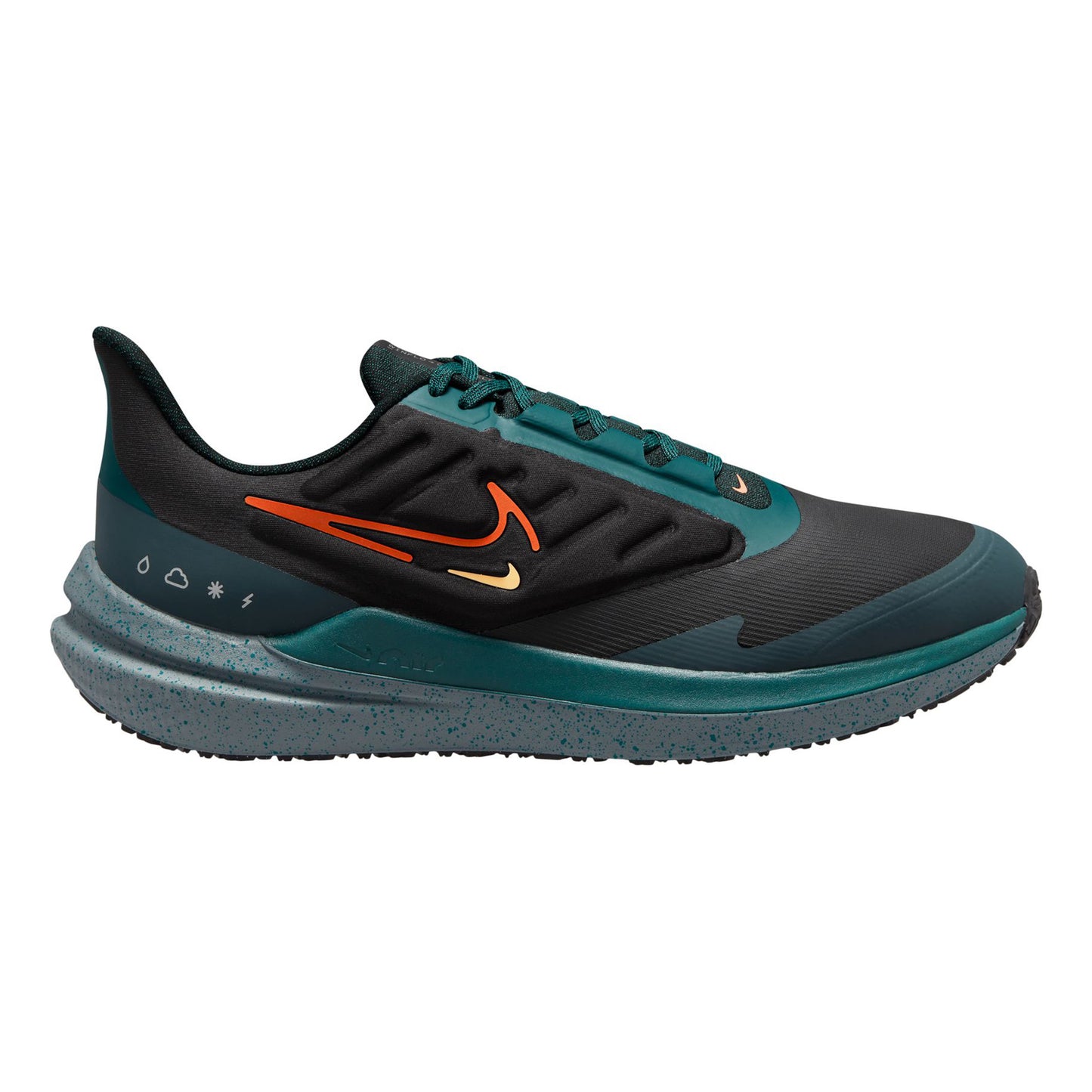Nike Winflo 9 Shield Neutrale schoen Heren - zwart, petrolblauw