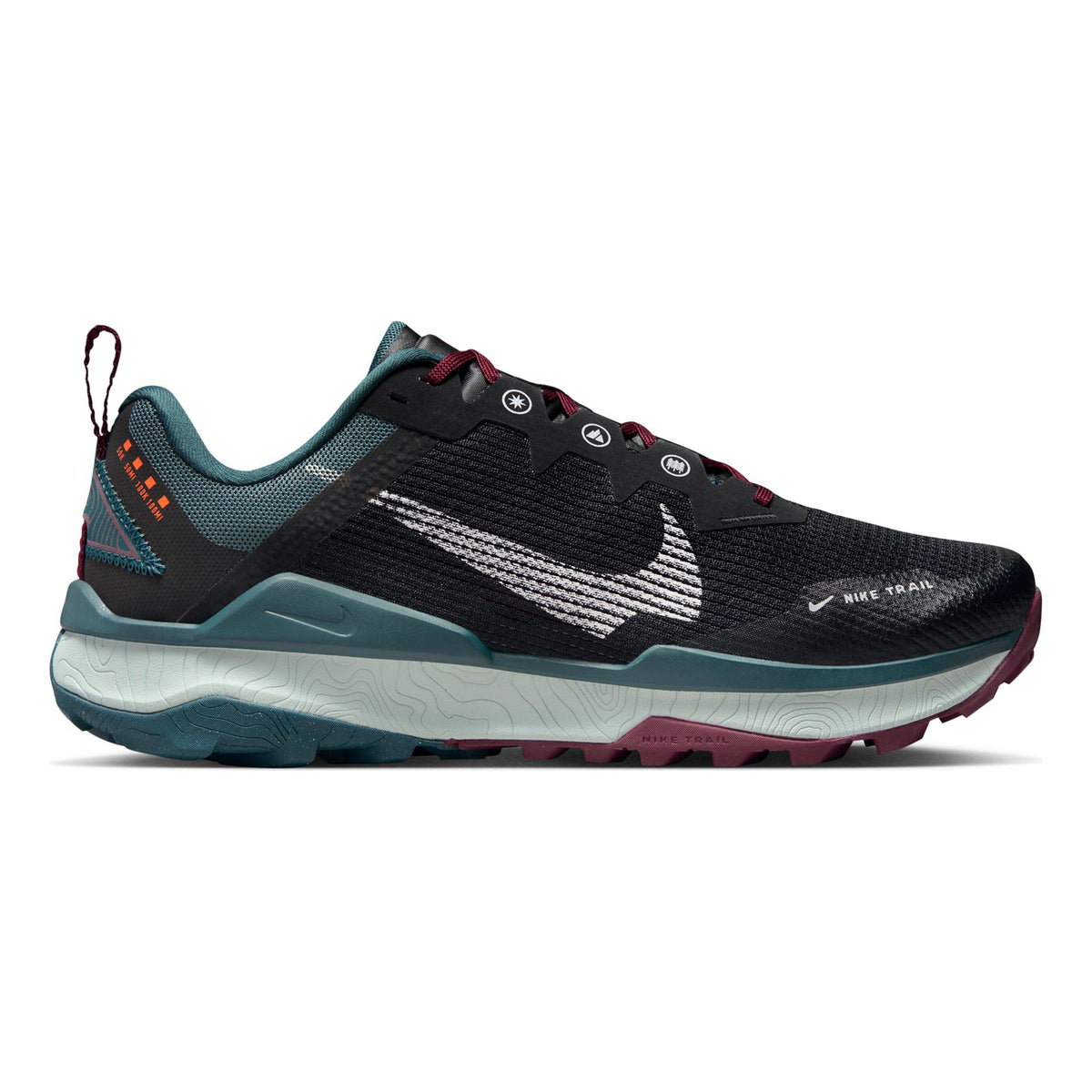 Nike React Wildhorse 8 Trailschoen Heren - zwart, petrolblauw