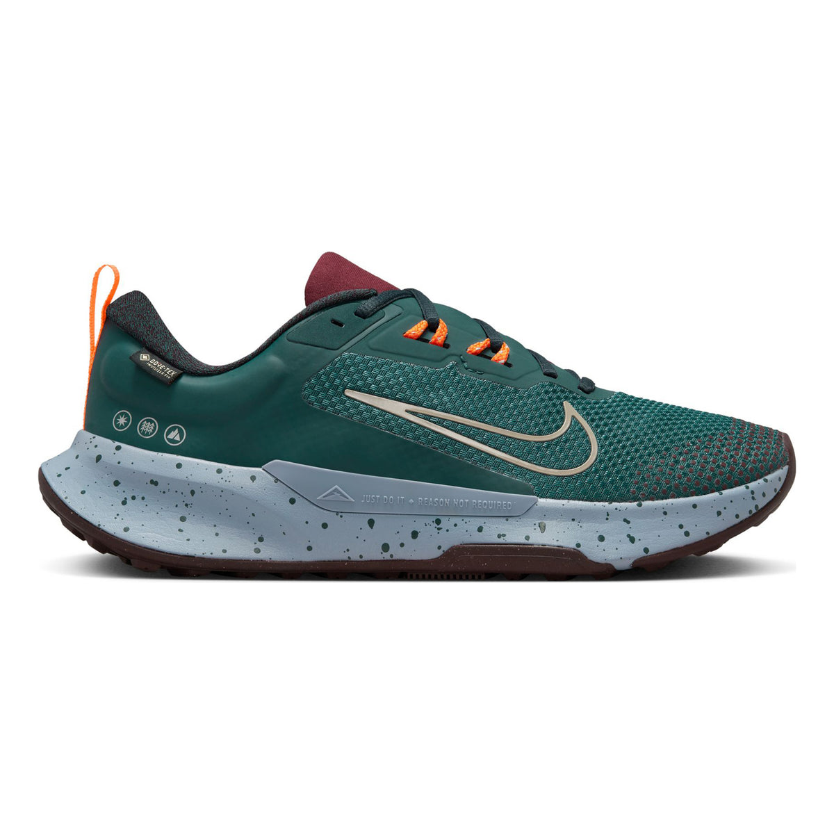 Nike Juniper Trail 2 GORE-TEX Trailschoen Heren - petrolblauw, oranje