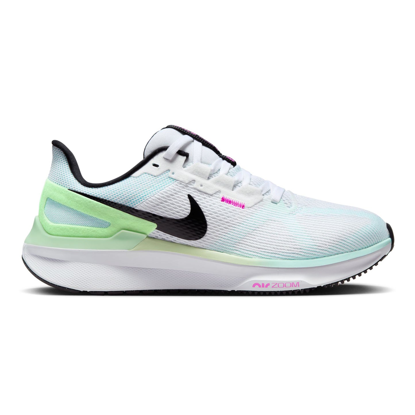 Nike Structure 25 Stabiliteitsschoen Dames - wit, lichtgroen