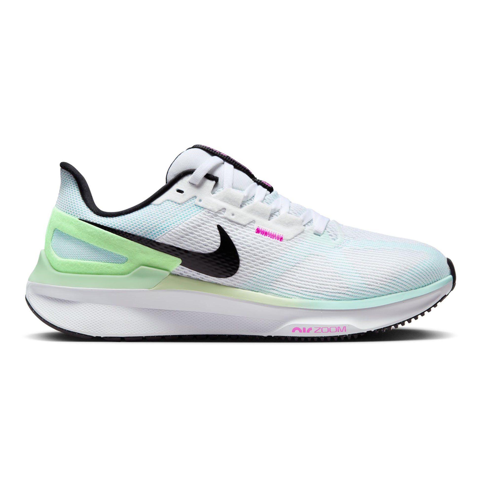 Nike Structure 25 Stabiliteitsschoen Dames - wit, lichtgroen