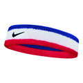 Swoosh Hoofdband Unisex - wit, blauw