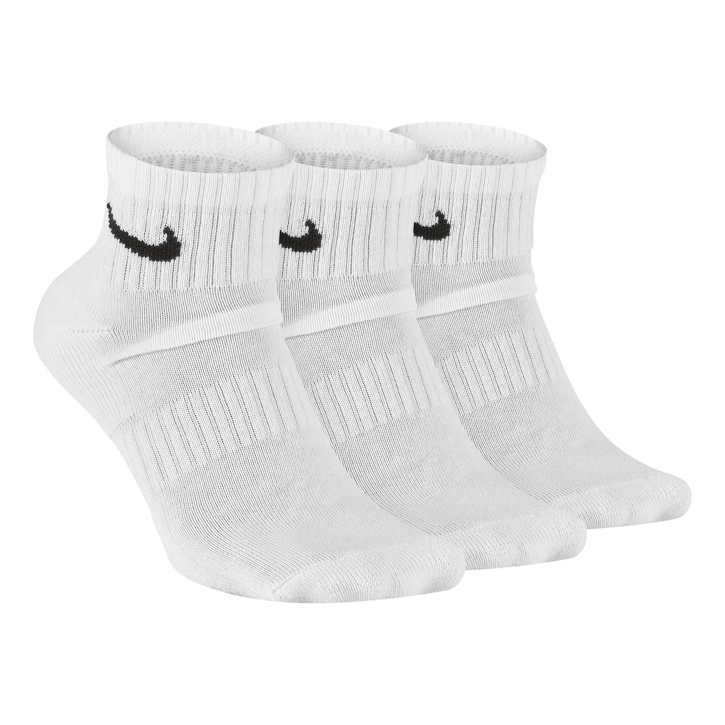 Nike Everyday Cushioned Ankle Tennissokken Verpakking 3 stuks Unisex - wit, zwart