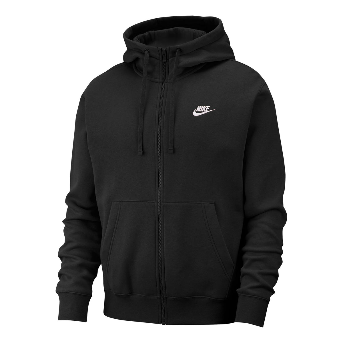 Nike Sportswear Club Full Zip Sportjas Heren - zwart, wit