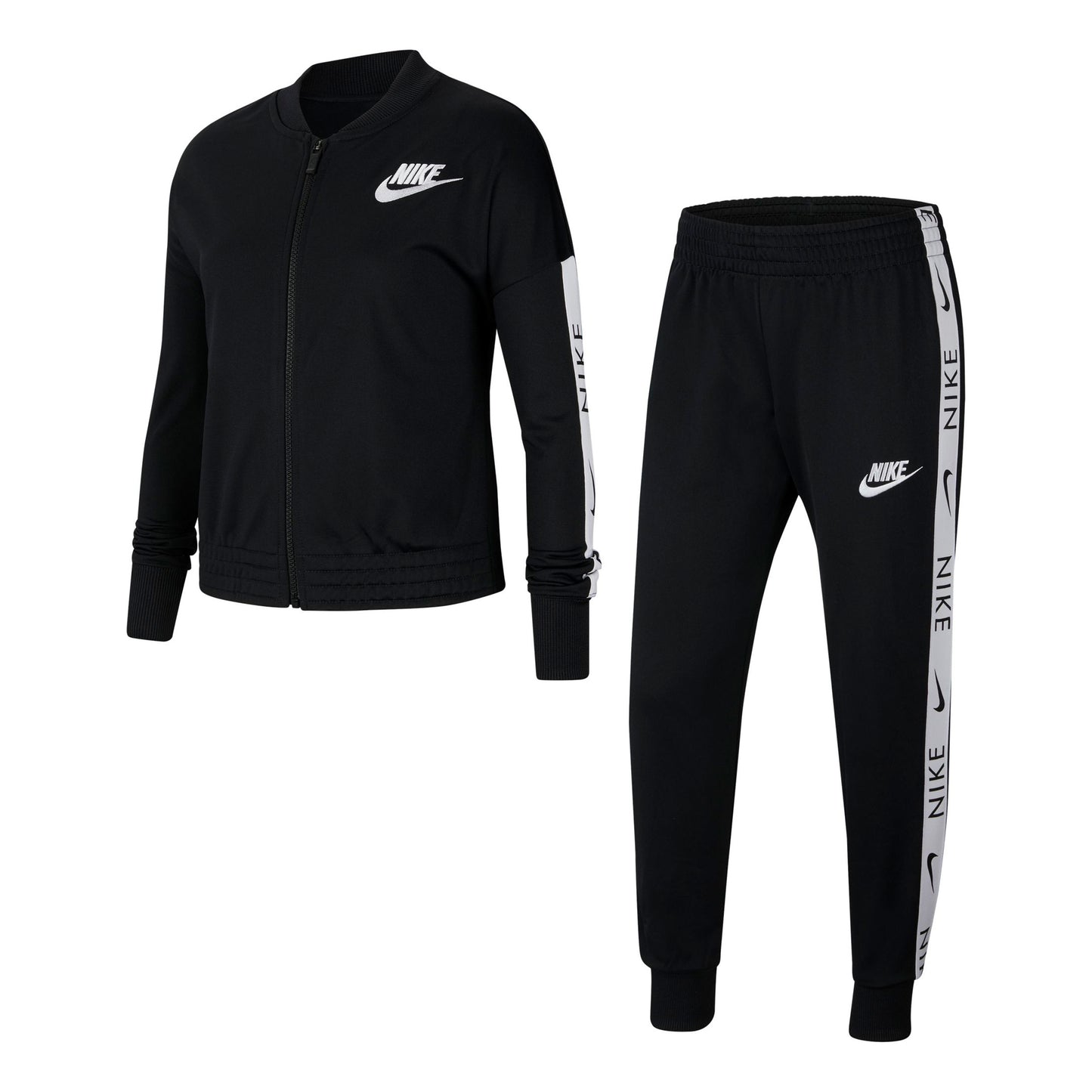 Nike Tricot Trainingspak Meisjes - zwart, wit
