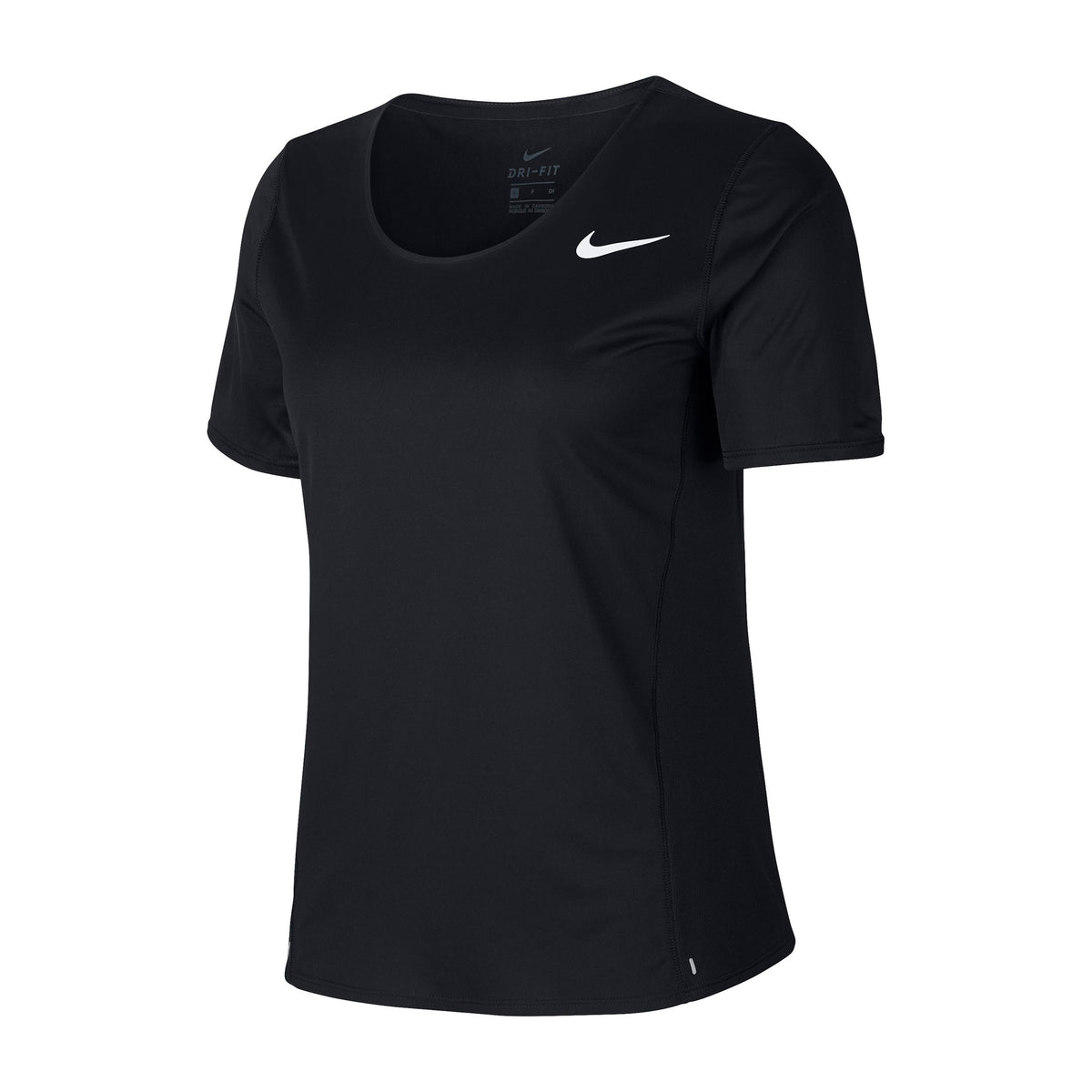 Nike City Sleek T-shirt Dames - zwart, zilver