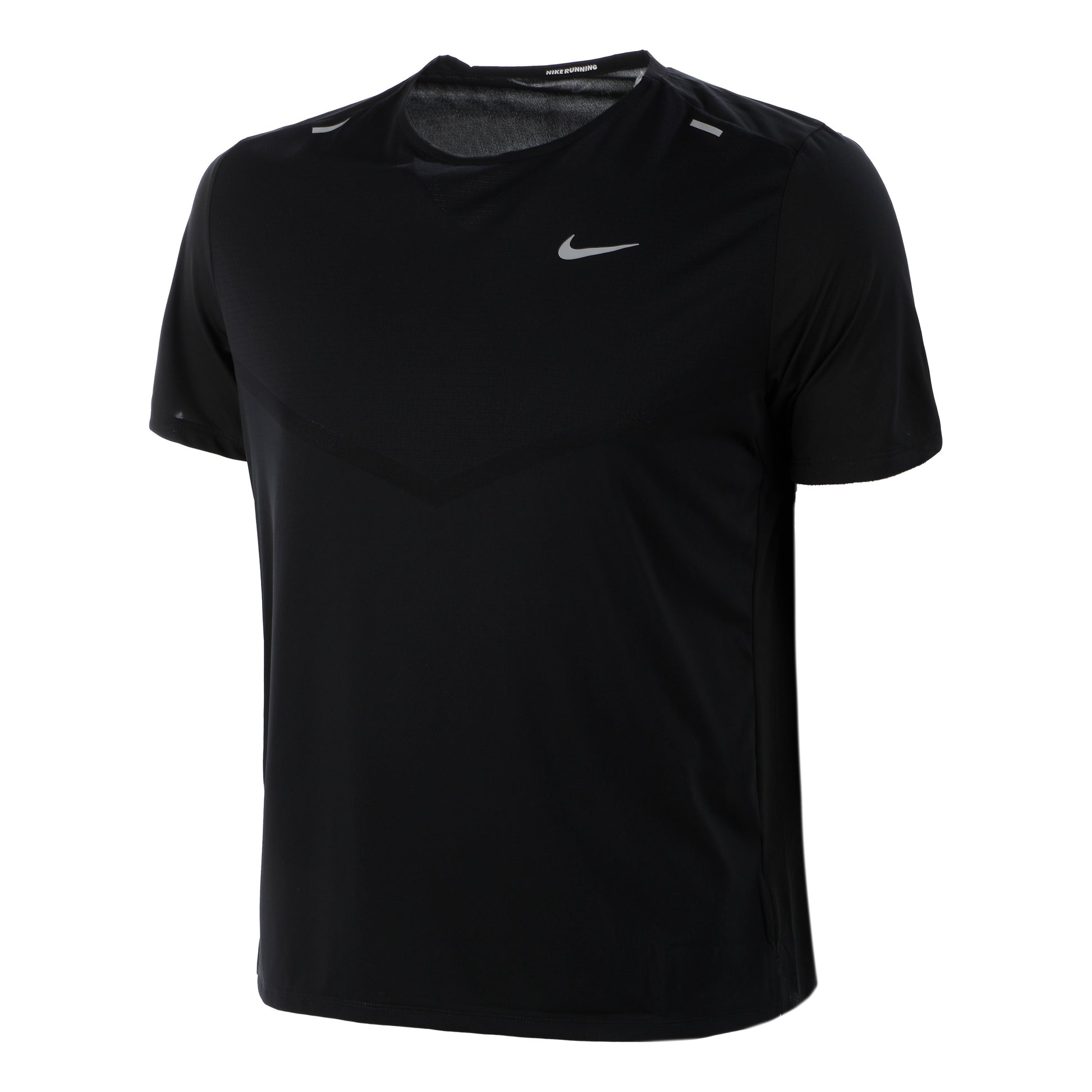 Nike Dri-Fit Rise 365 Hardloopshirt Heren-Zwart,Zilver