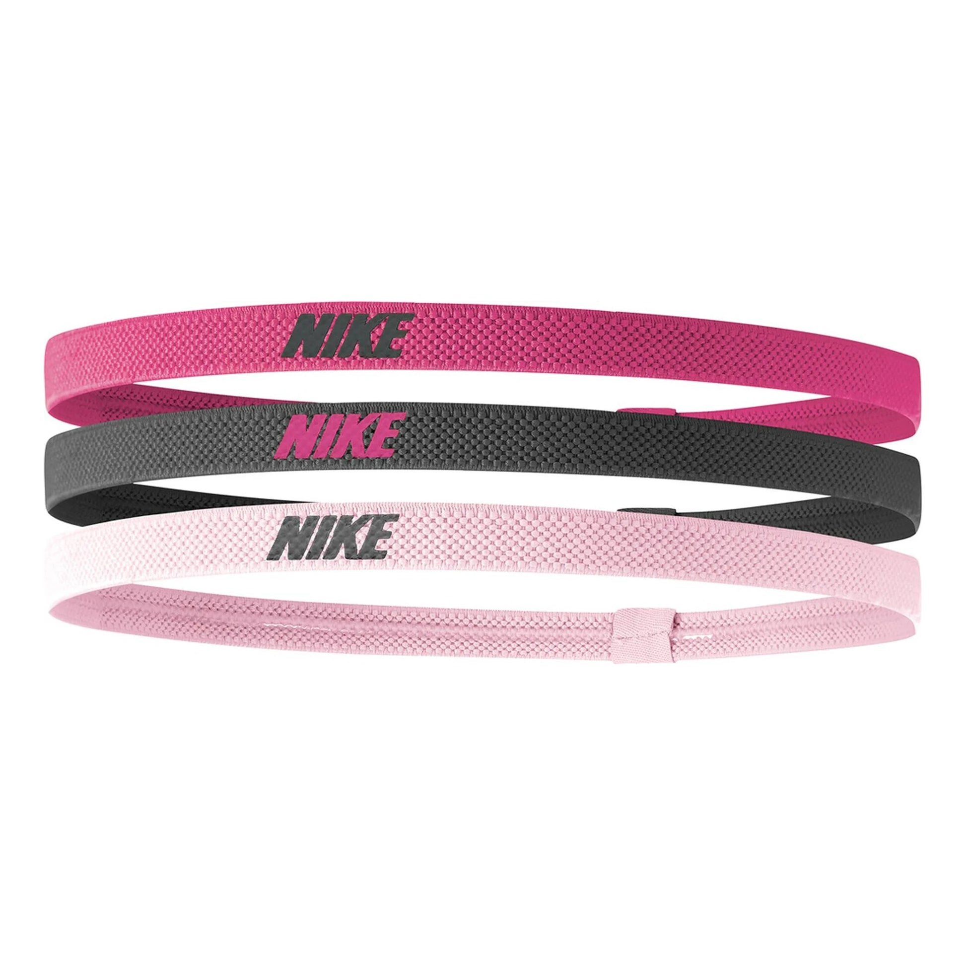 Nike Elastic 2.0 Haarband Verpakking 3 stuks Unisex - pink, veelkleurig