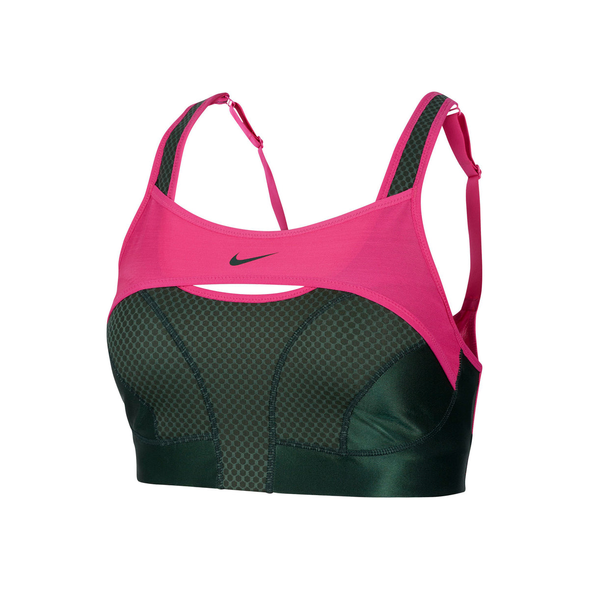 Nike Alpha Ultrabreathe Sport-bh Dames - donkergroen, pink