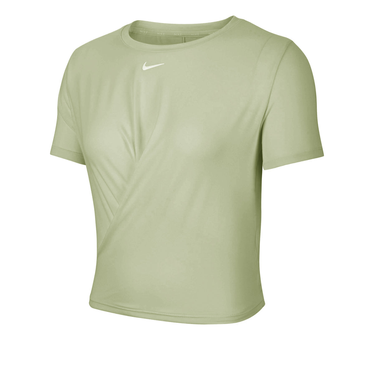 Nike Dri-Fit One Luxe Standard-Fit Twist T-shirt Dames - lichtgroen,