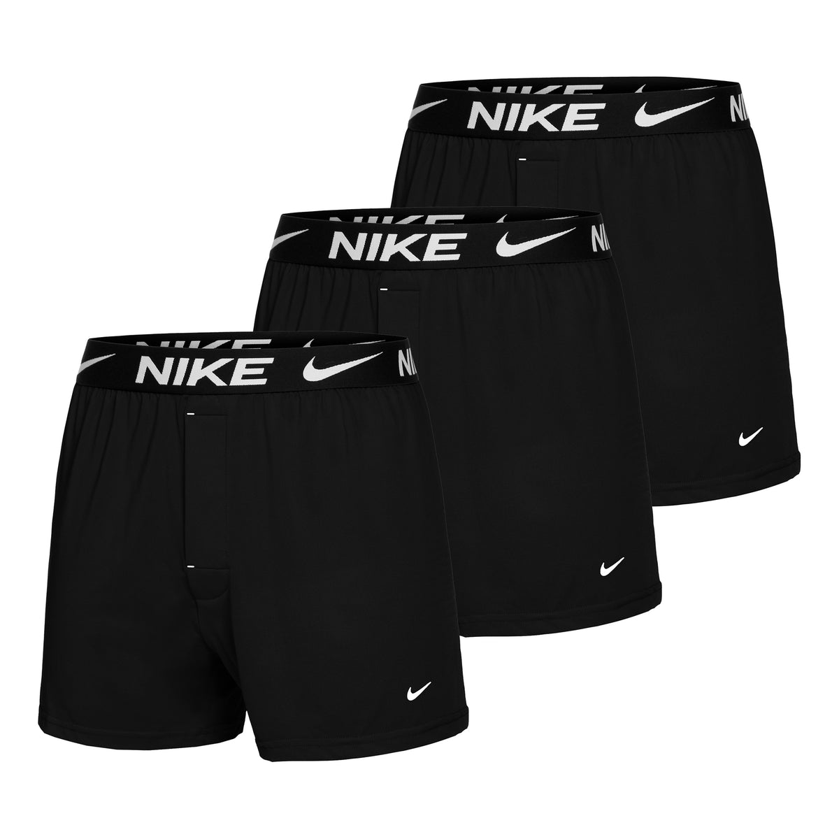 Nike Dri-Fit Essen Micro Boxershort Verpakking 3 stuks Heren - zwart, wit