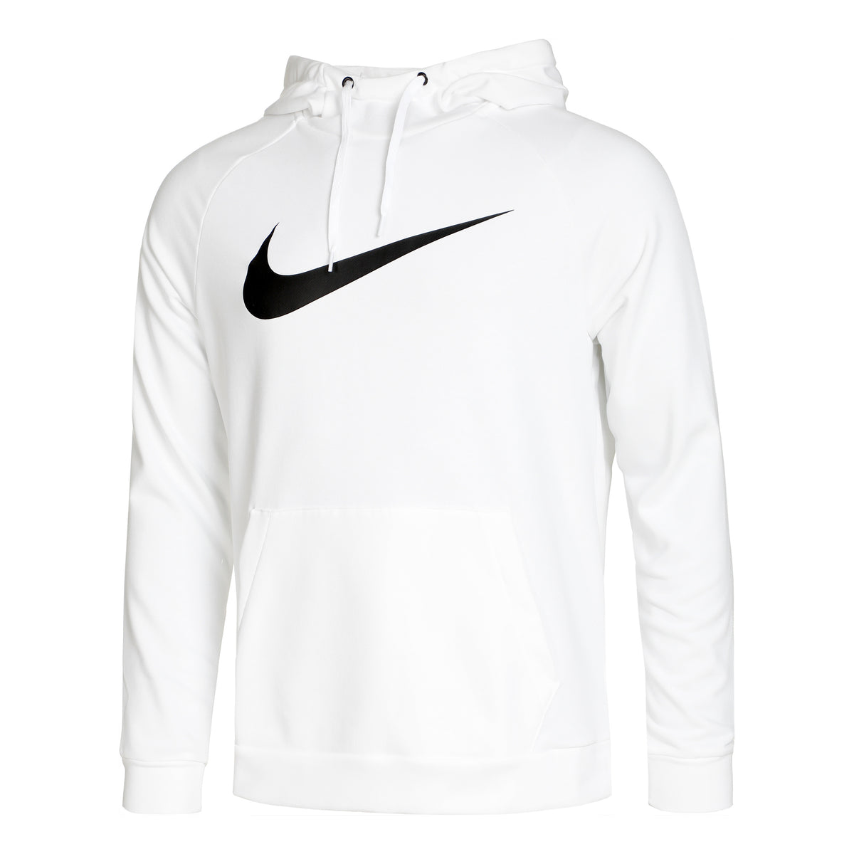 Nike Dri-Fit Swoosh Sweater met capuchon Heren - wit, zwart