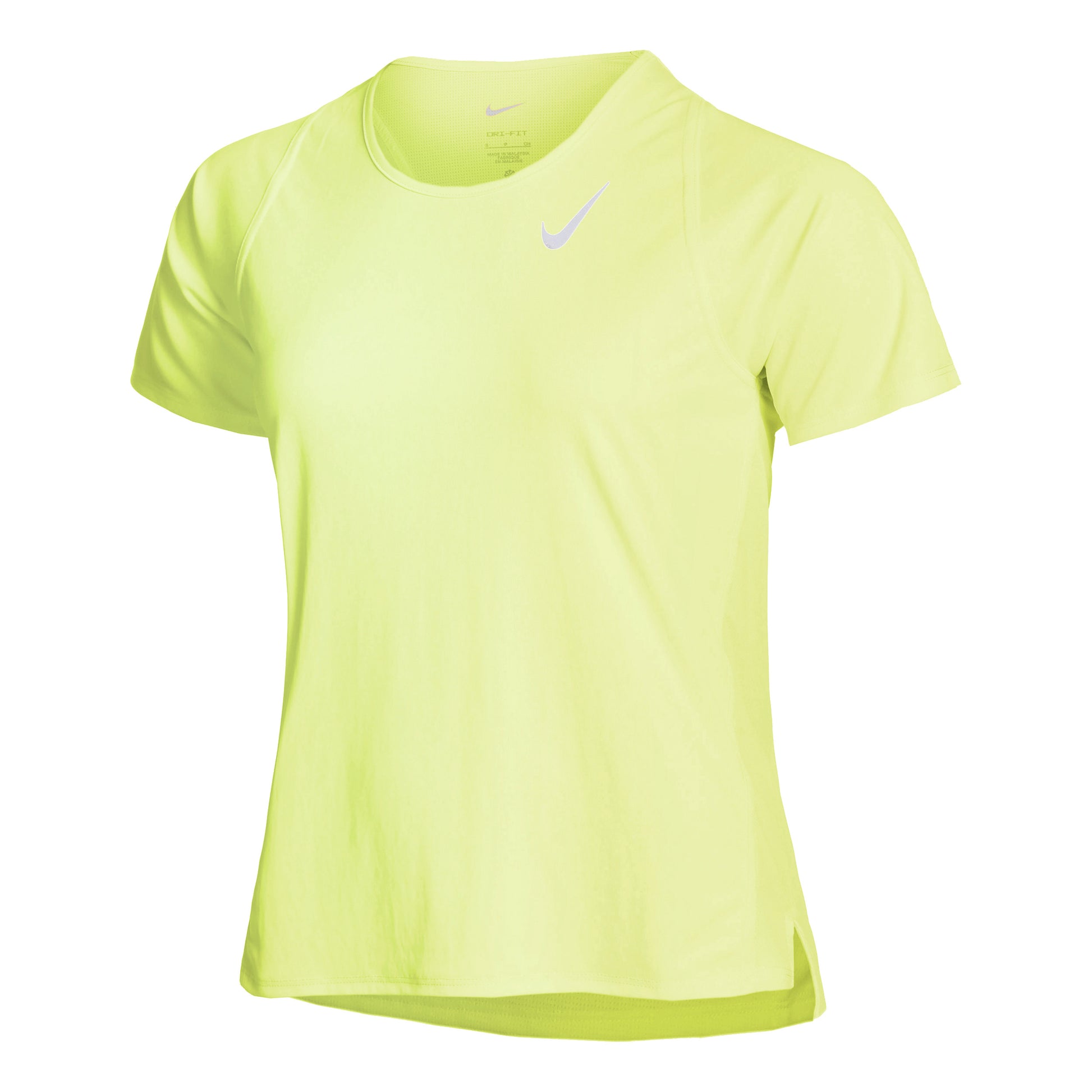 Nike Dri-Fit Dri-Fit Fast Hardloopshirt Dames - geel, grijs