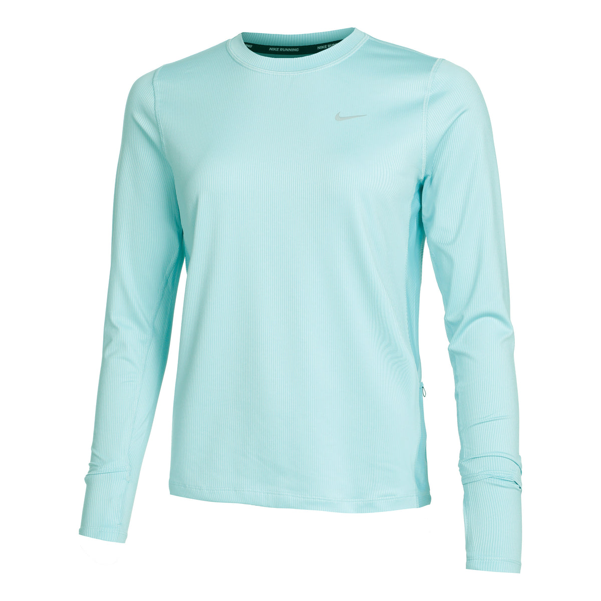 Nike Dri-Fit Element Crew Novelty Topje hardlopen Dames - lichtblauw, grijs