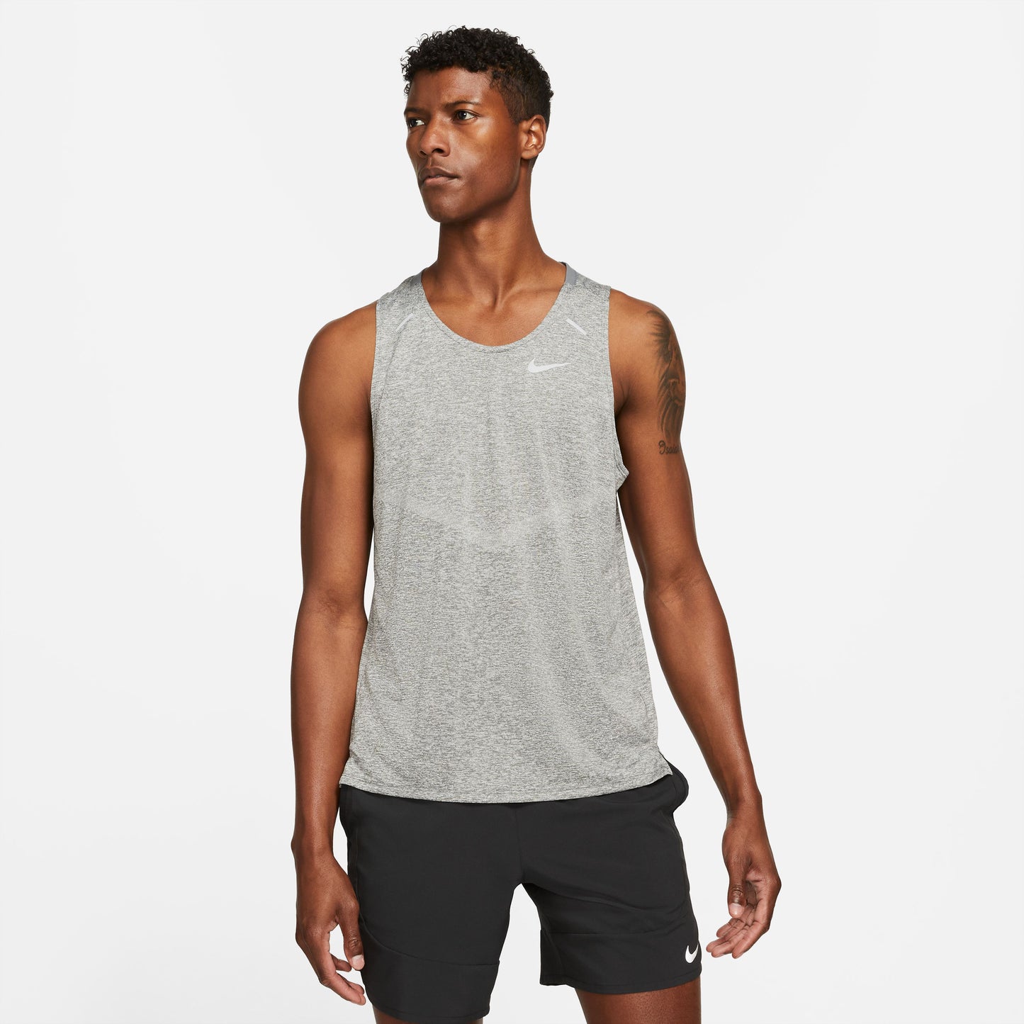 Nike Dri-Fit Rise 365 Running Tanktop Heren - grijs,