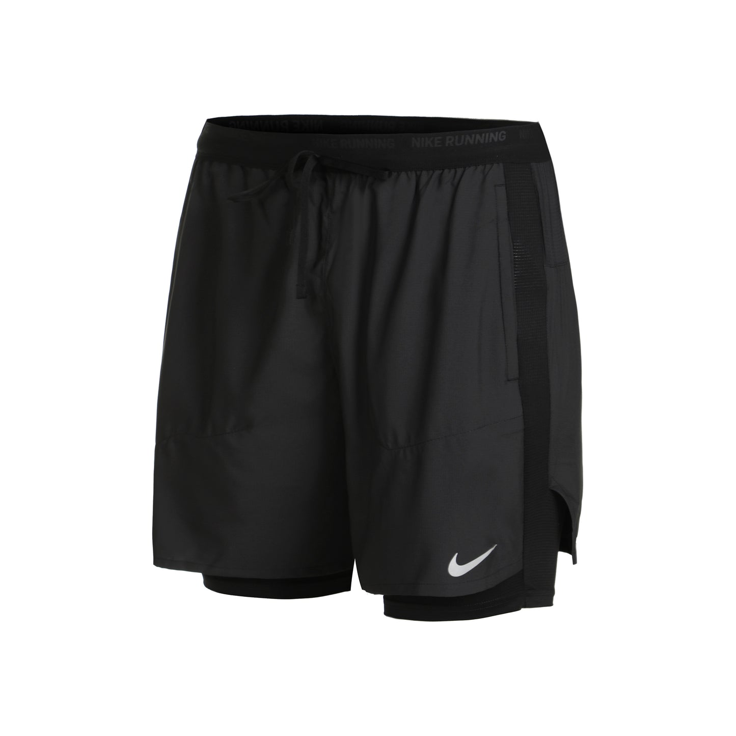 Nike Dri-Fit Stride 2in1 7in Hardloopshorts Heren-Zwart,Grijs