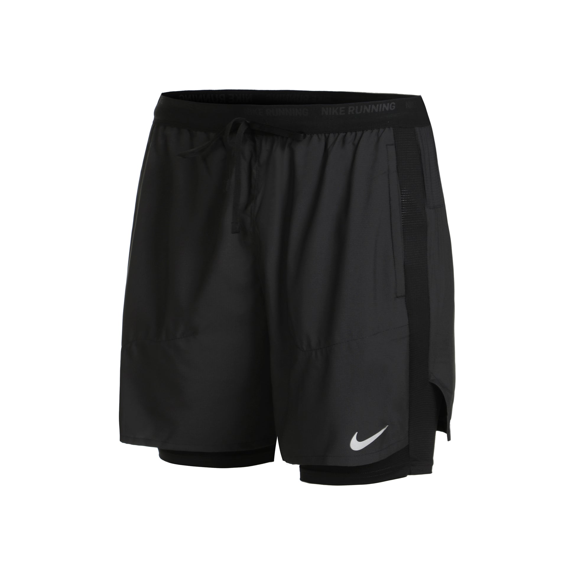 Nike Dri-Fit Stride 2in1 7in Hardloopshorts Heren-Zwart,Grijs