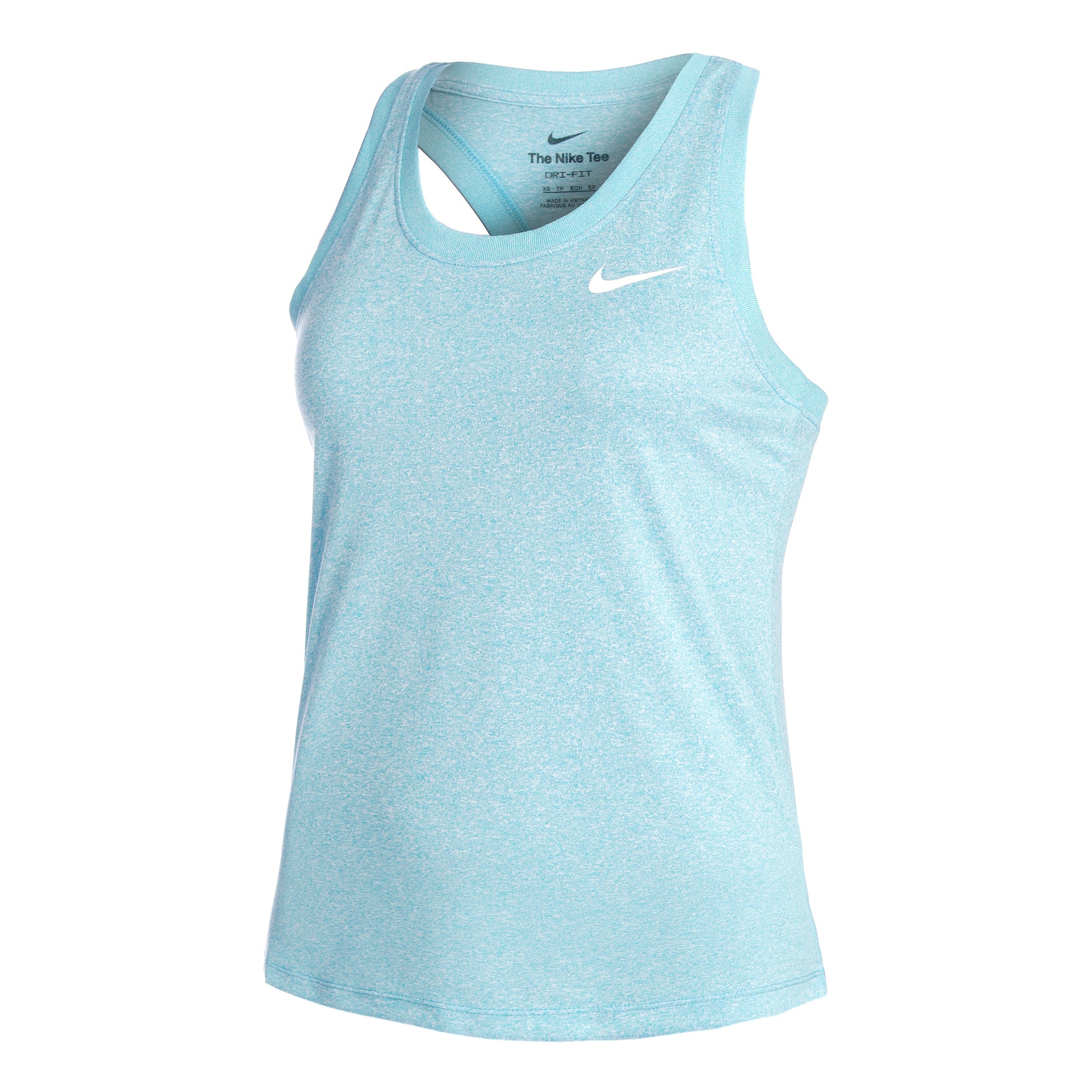 Nike Dri-Fit Regular Racerback Tanktop Dames - lichtblauw,