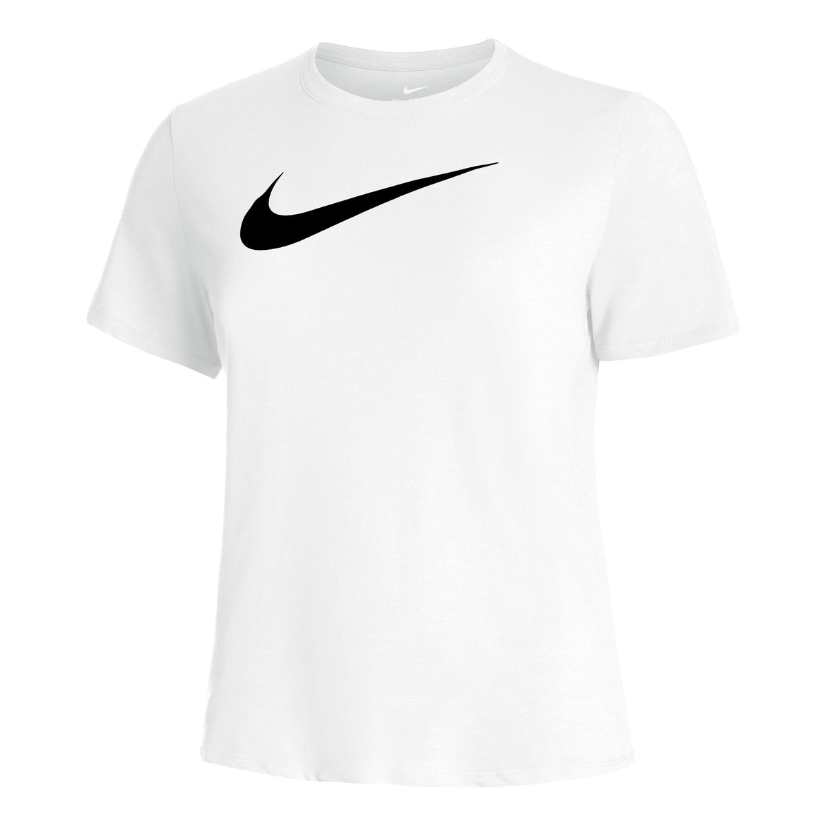 Nike Dri-Fit Swoosh T-shirt Dames - wit, zwart