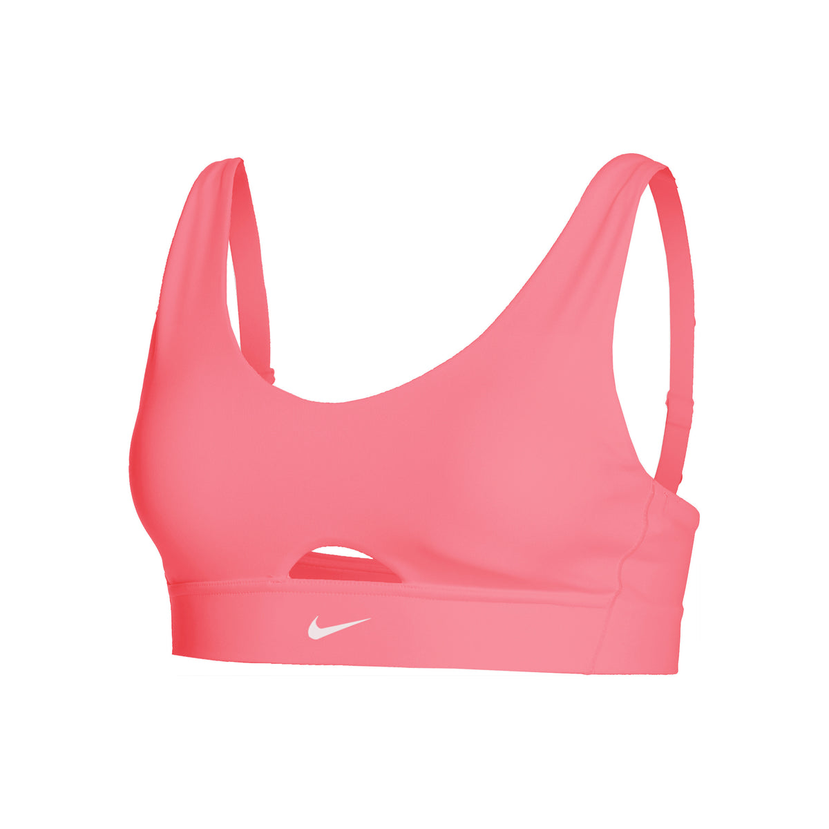 Nike Dri-Fit Indy Plunge Cutout Sport-bh Dames - koraal,