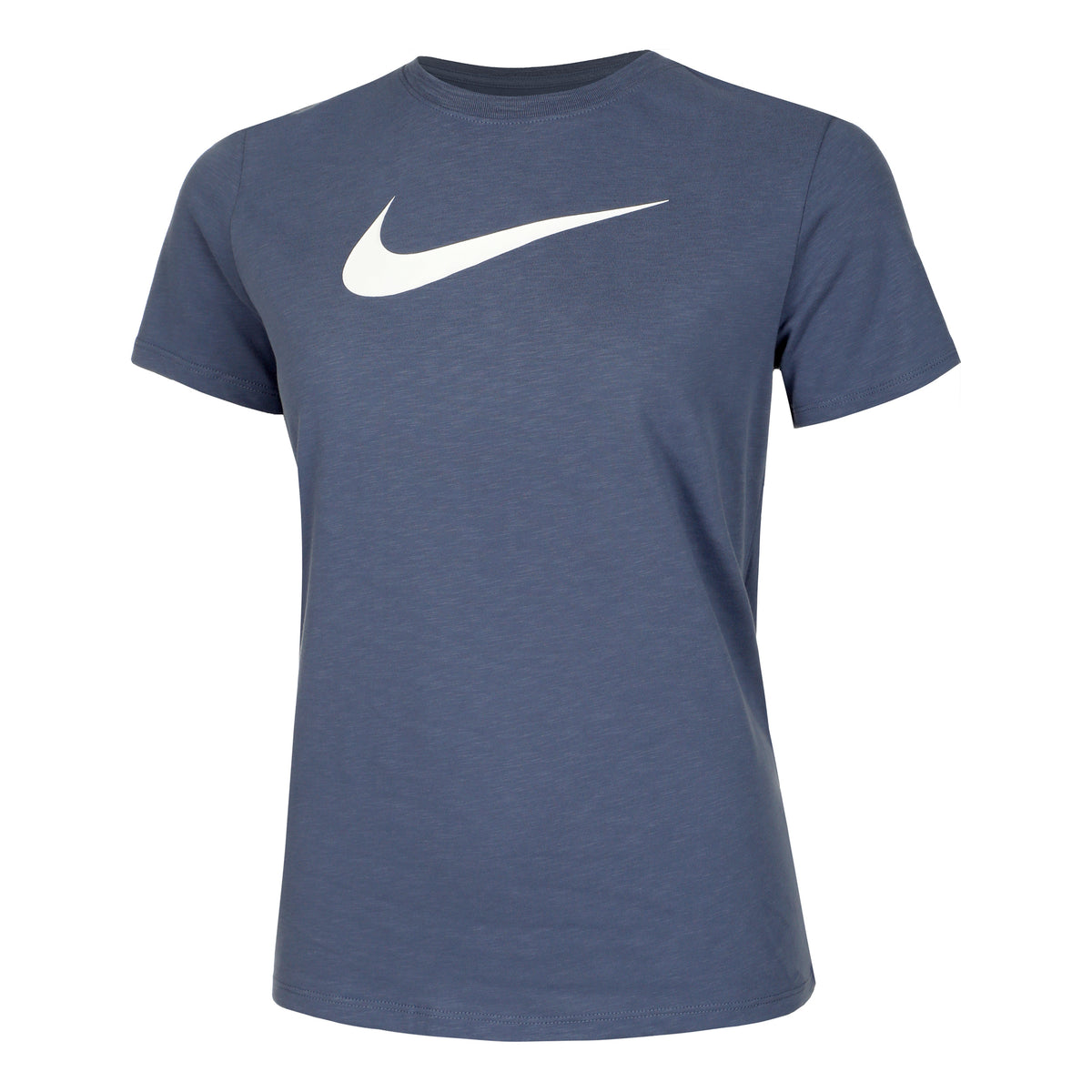Nike Dri-Fit Swoosh T-shirt Dames - blaugrau,