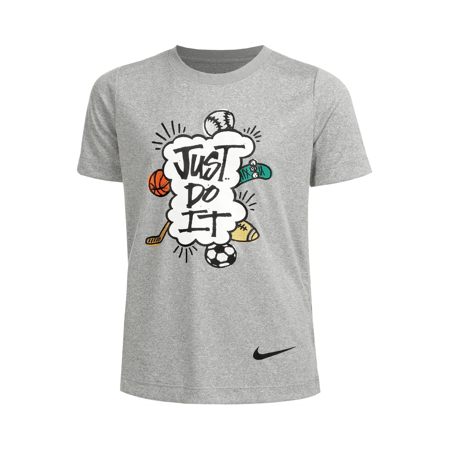 Nike Big Kids T-shirt Jongens - lichtgrijs,