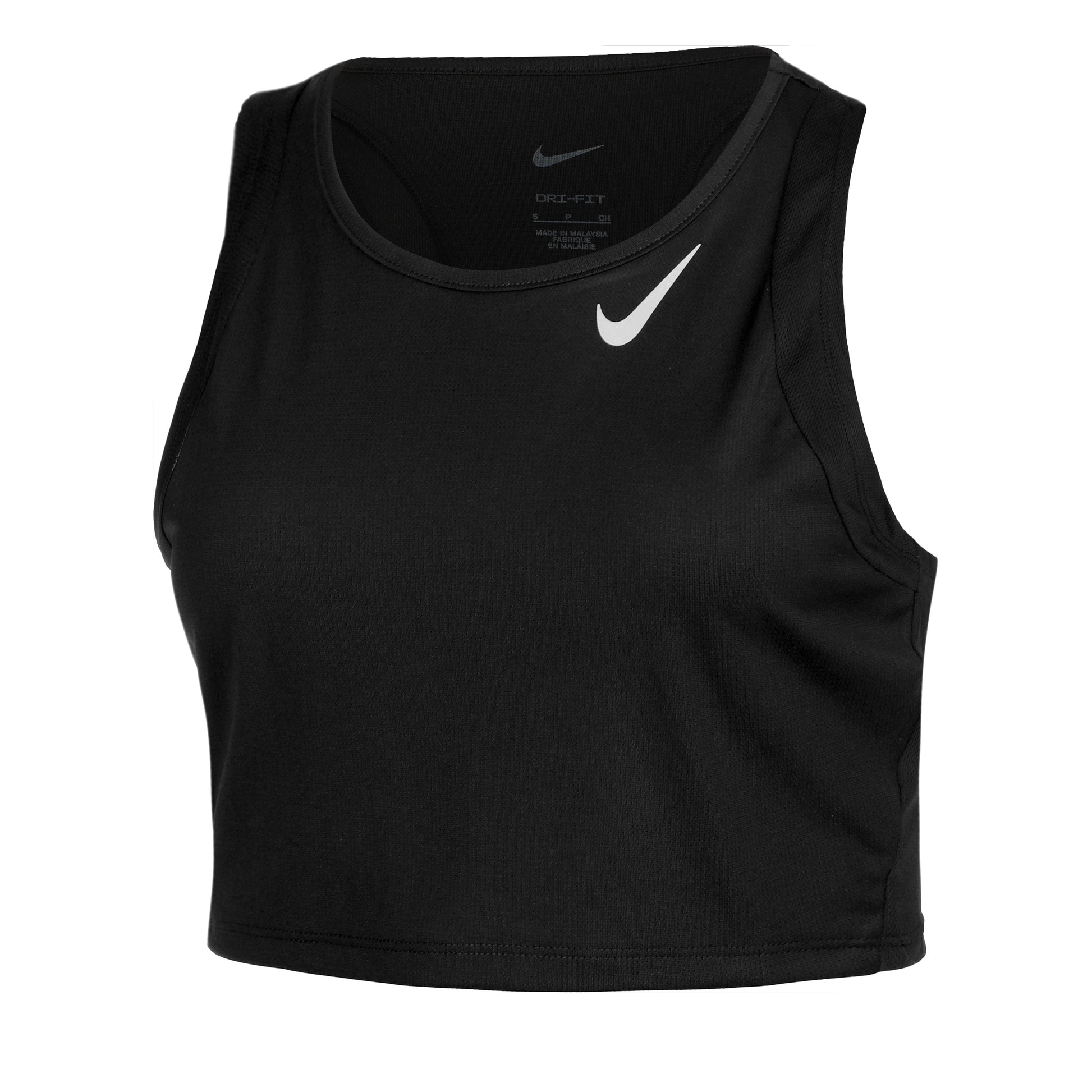 Nike Dri-Fit Fast Crop Hardloopshirt Dames - zwart,