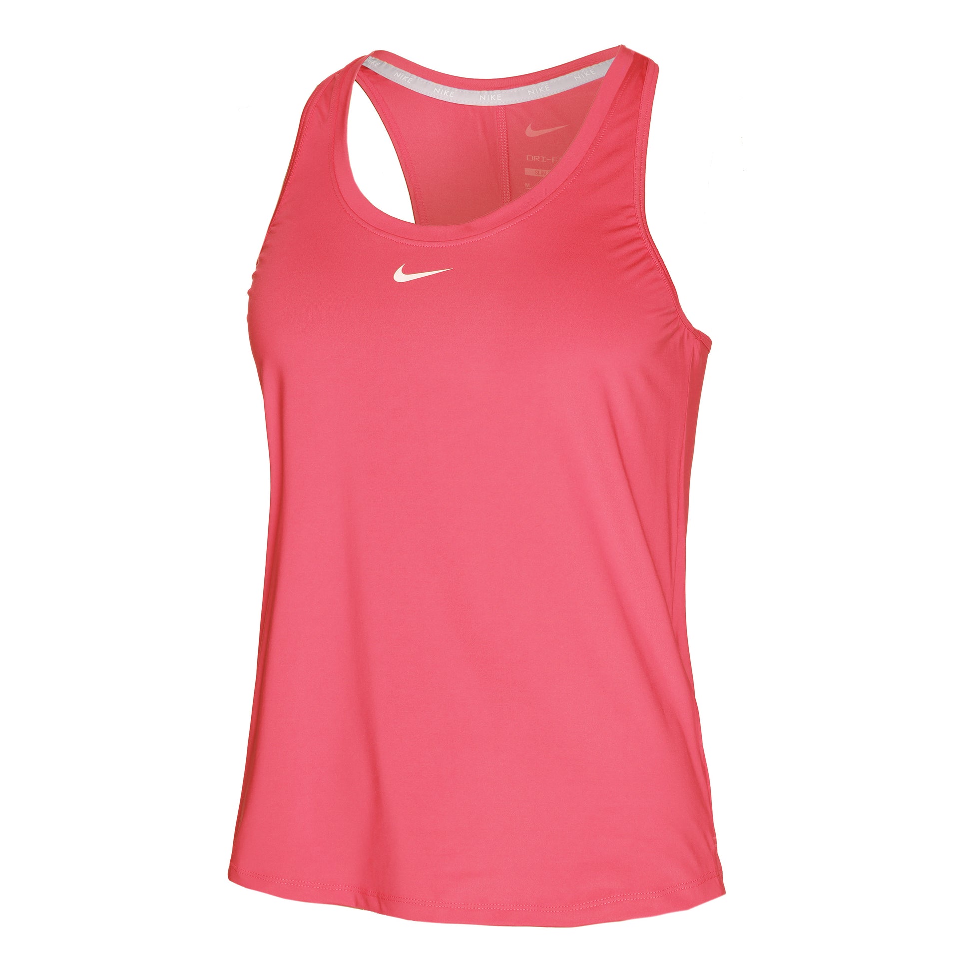 Nike Dri-Fit One Slim Tanktop Dames - lichtrood,