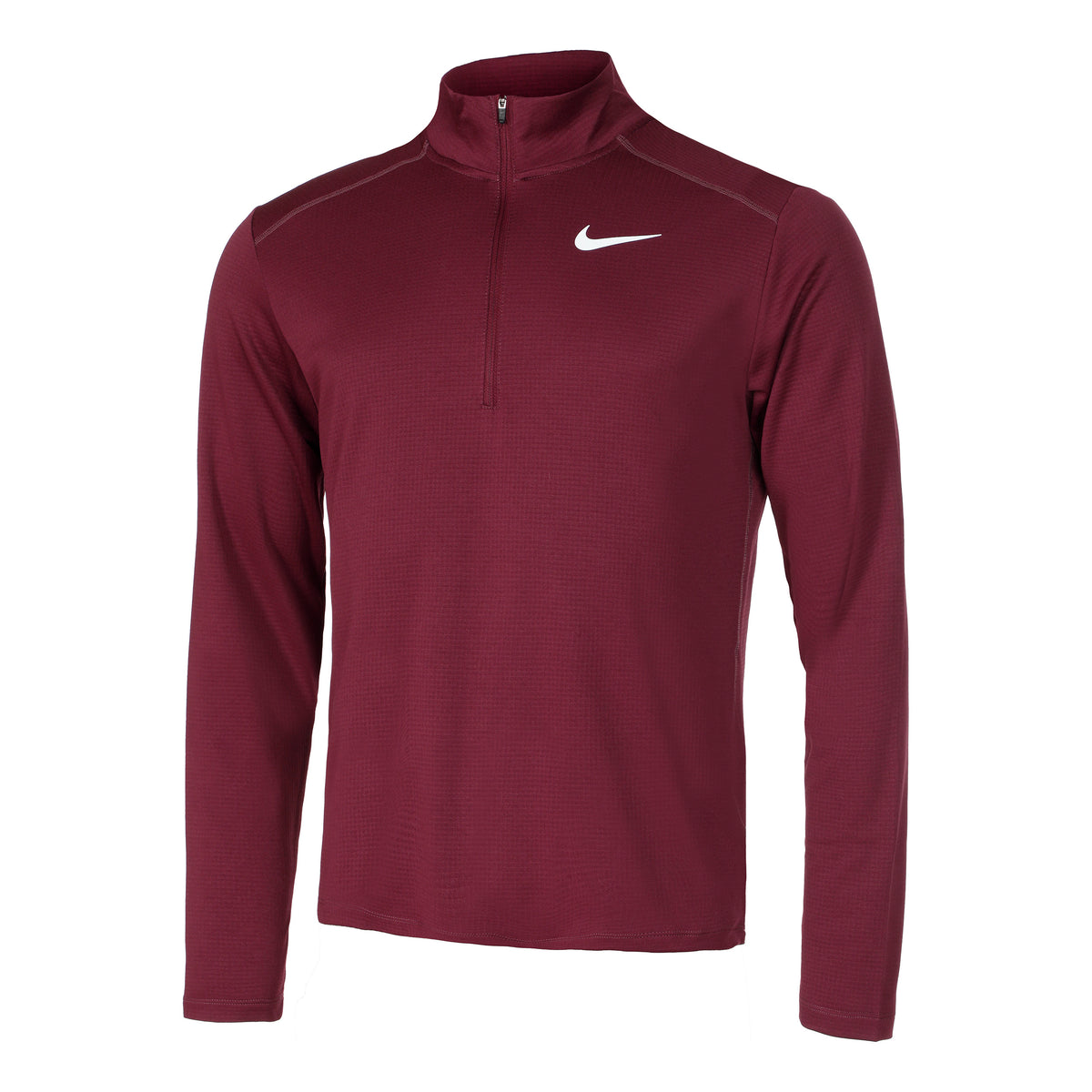 Nike Pacer Half-Zip Hardloopshirt Heren - rood, zilver