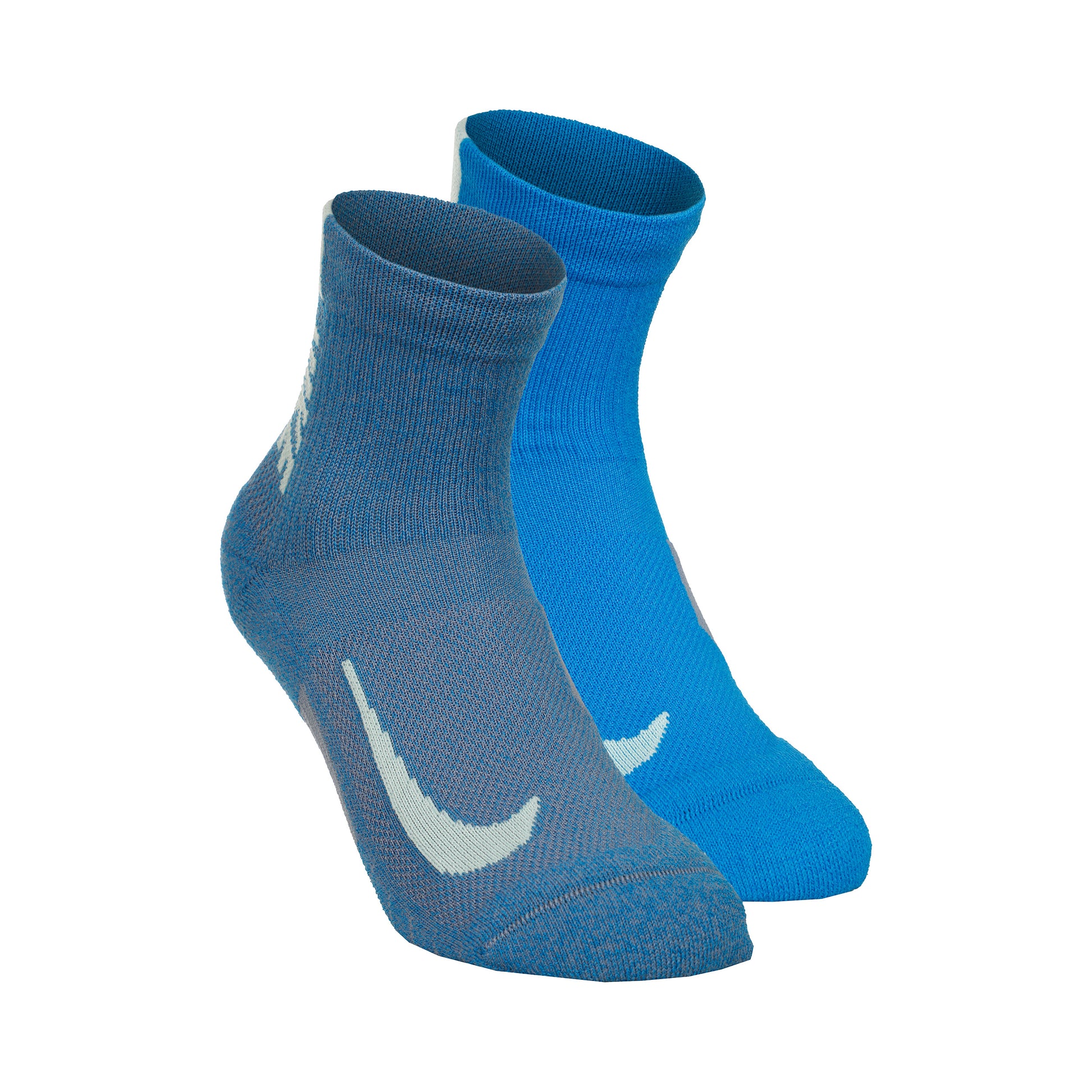 Nike Dri-Fit Multiplier No-Show Socks Hardloopsokken Verpakking 2 stuks Unisex - blauw,