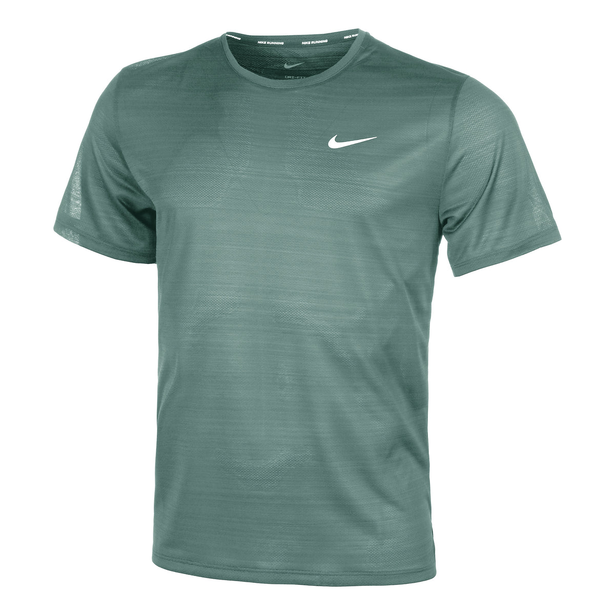 Nike Dri-Fit Dri-Fit Breathe Miler Hardloopshirt Heren - olijf,