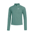 Dri-Fit Half-Zip Longsleeve Meisjes - donkergroen,