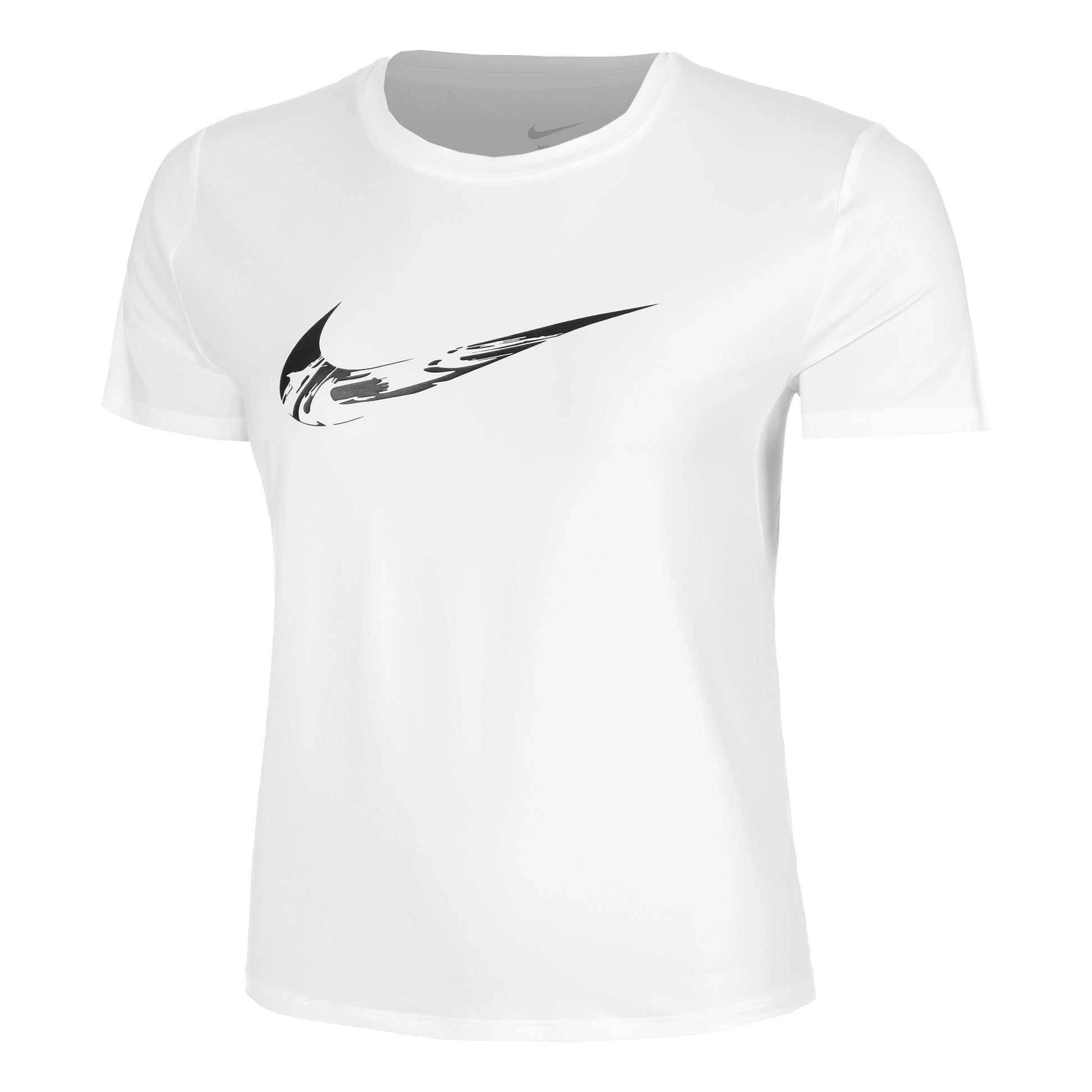 Nike Dri-Fit One Swoosh Hardloopshirt Dames-Wit