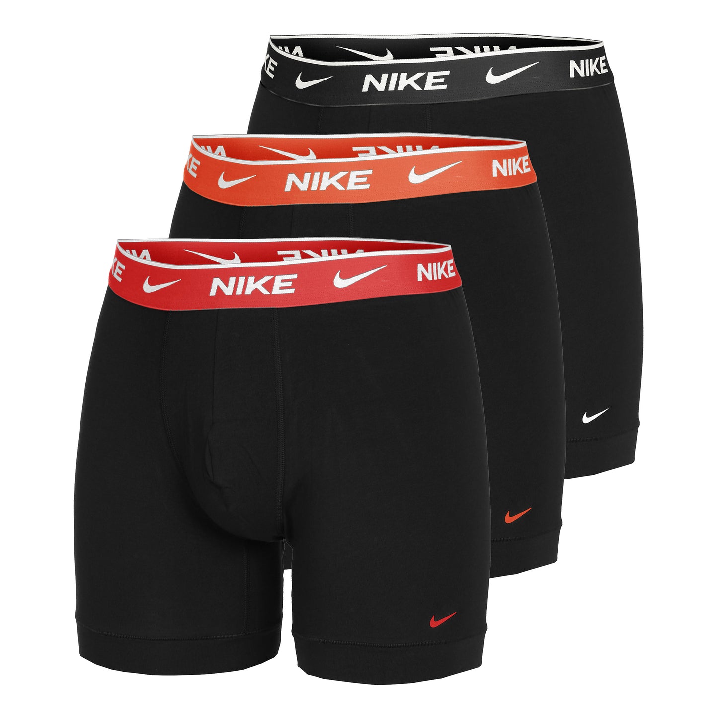 Nike Everyday Cotton Stretch Boxershort Verpakking 3 stuks Heren - zwart,