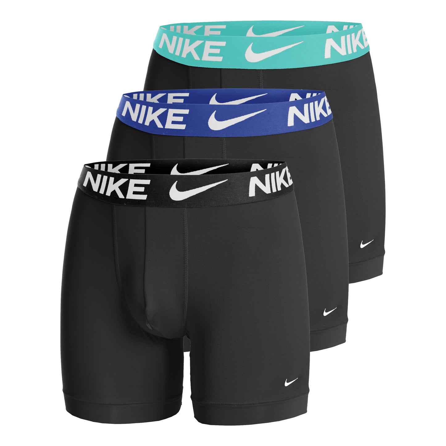 Nike Essential Micro Boxershort Verpakking 3 stuks Heren - donkergrijs, turkoois